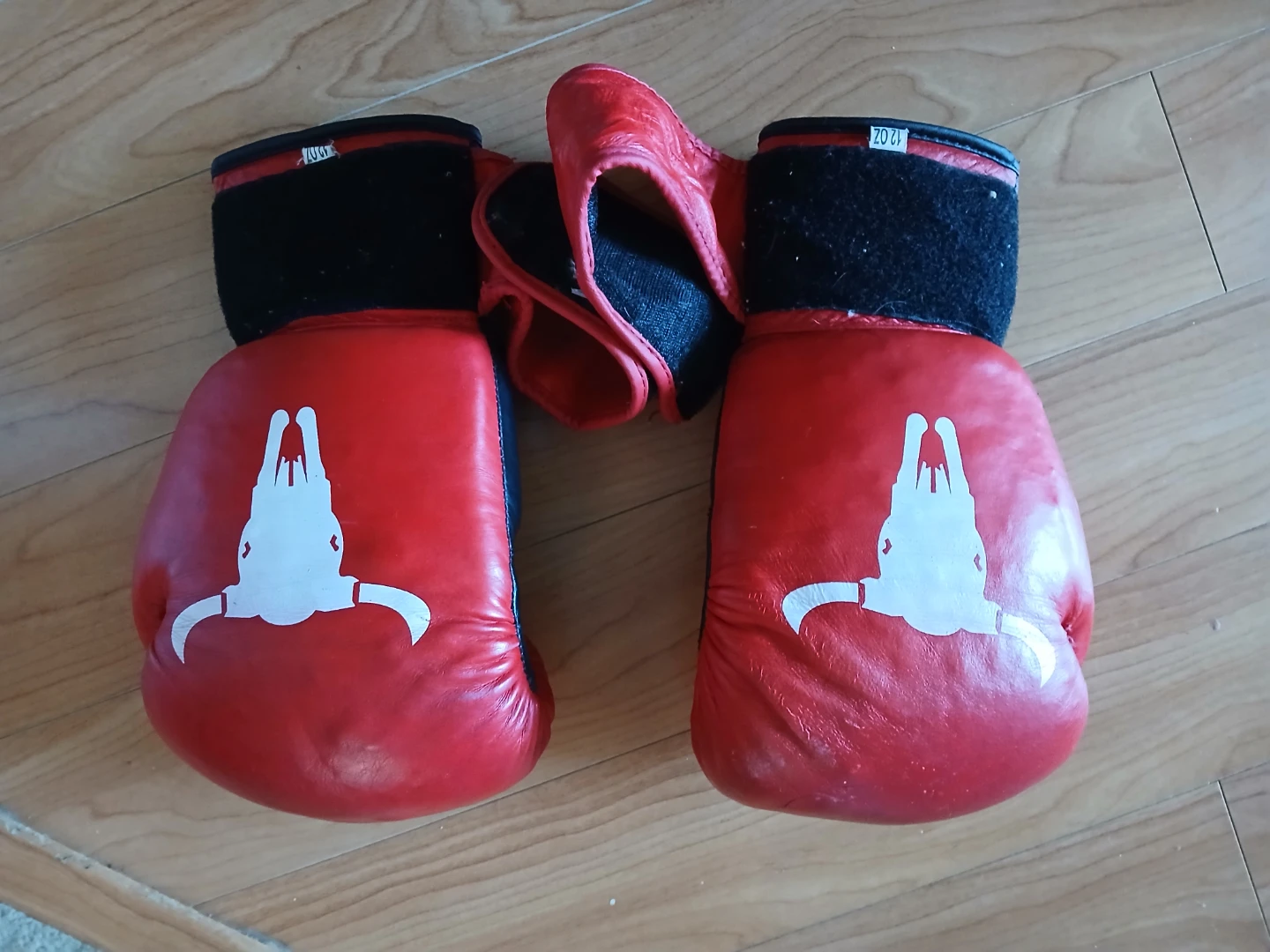 12oz Red and Black Boxing Gloves - photo 2