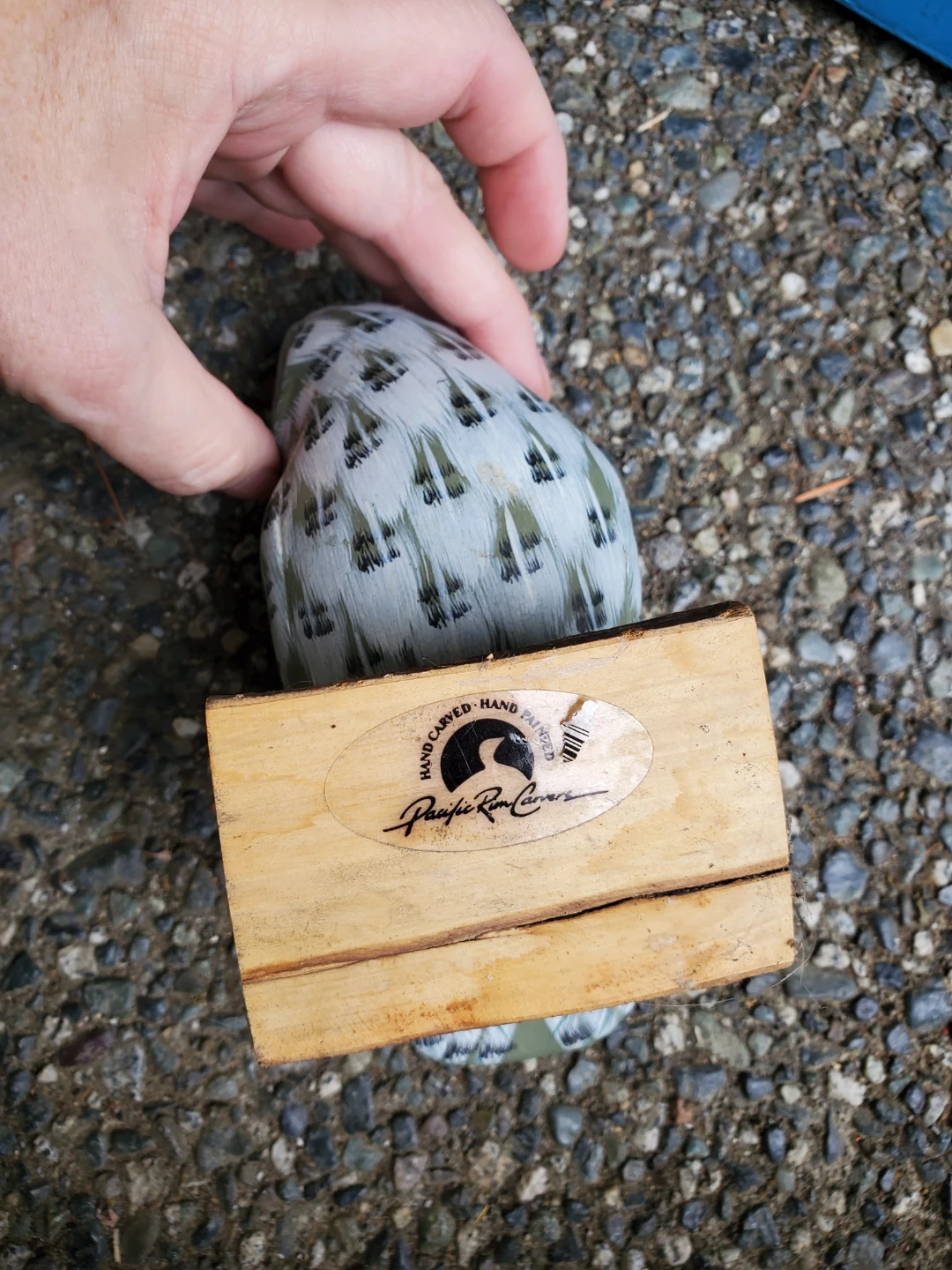 Pacific Rim Carvers Hand Carved Owl Figurine