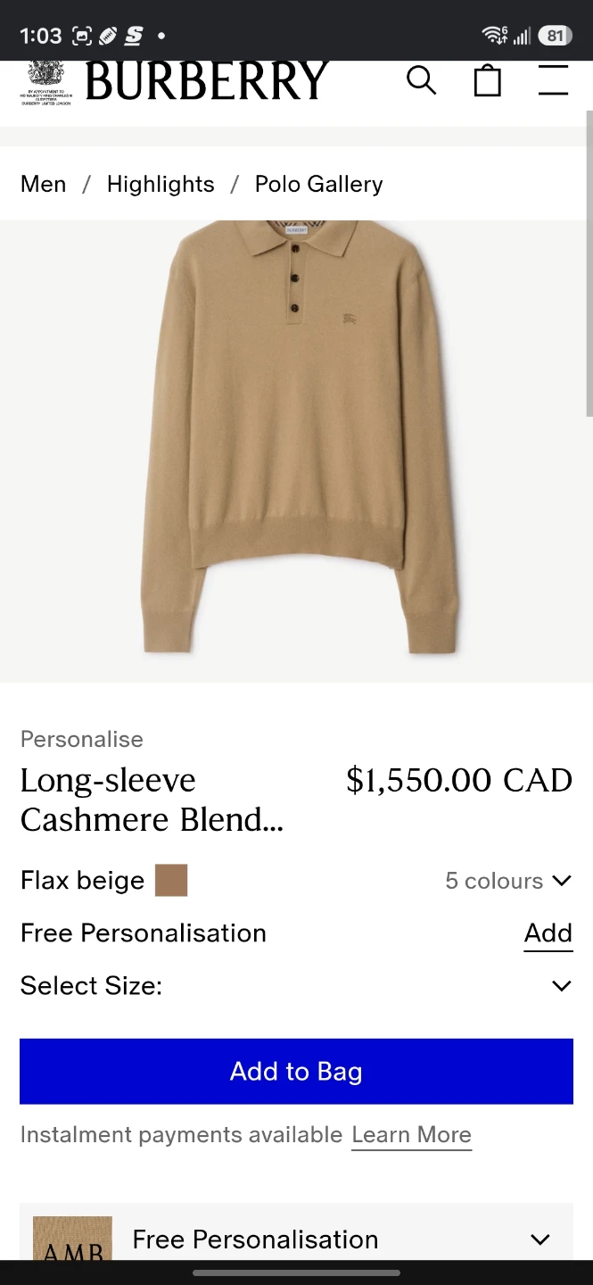 Burberry Long-sleeve Cashmere Blend Polo - photo 4