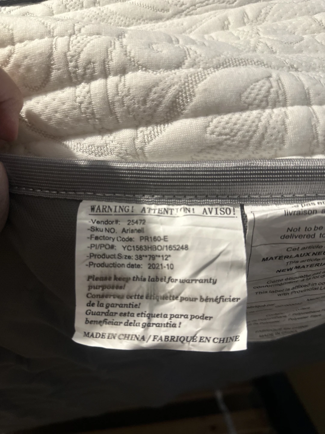 IKEA MALM Twin Bed Frame with 10in. Pillowtop Mattress. Like New - photo 4