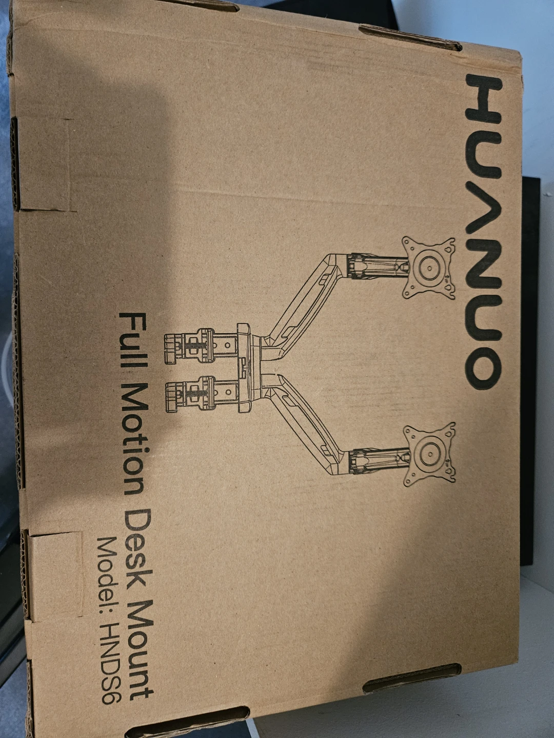 Huanuo Full Motion Dual Monitor Desk Mount HNDS6
