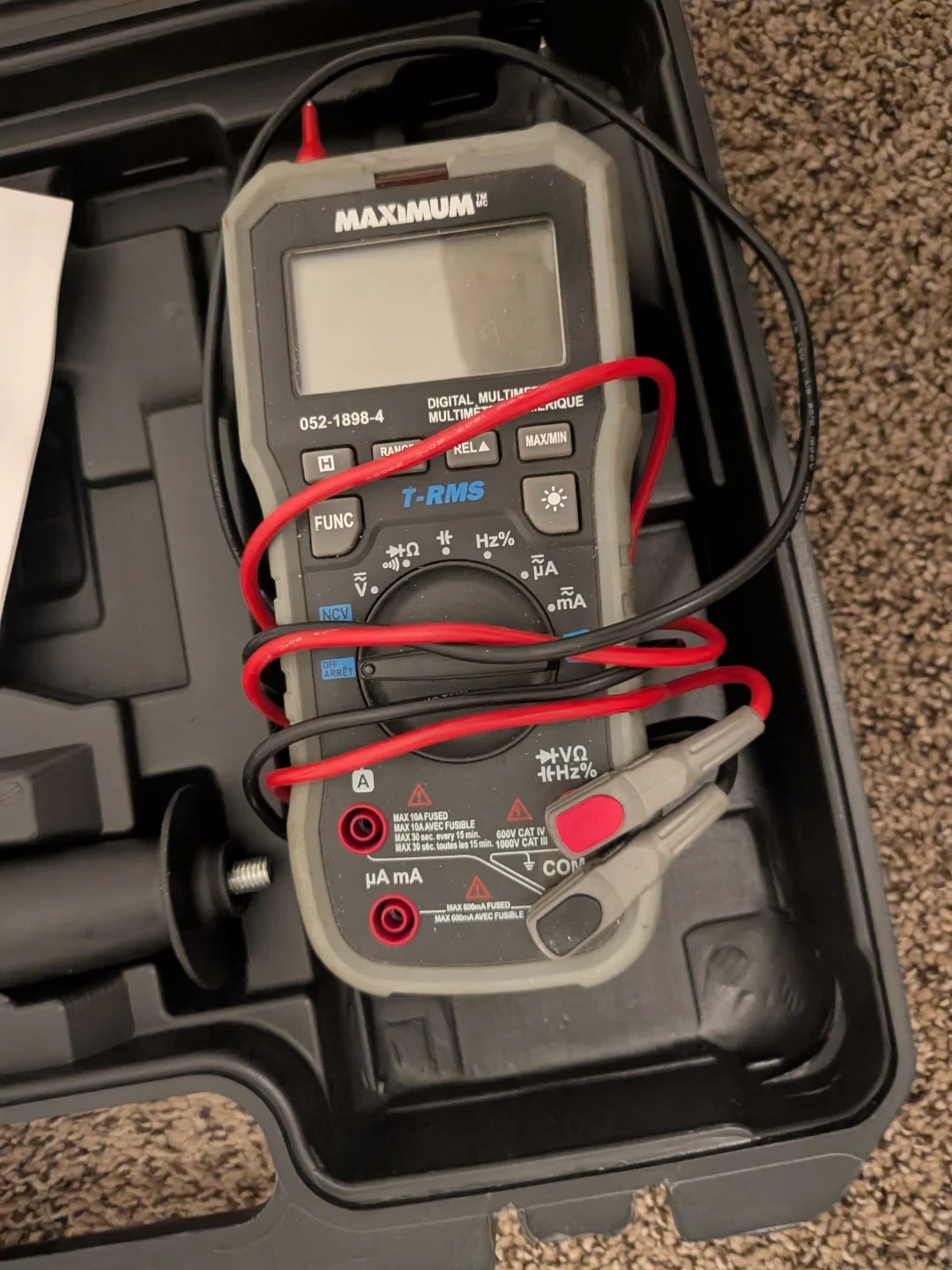 Maximum Digital Multimeter 052-1898-4