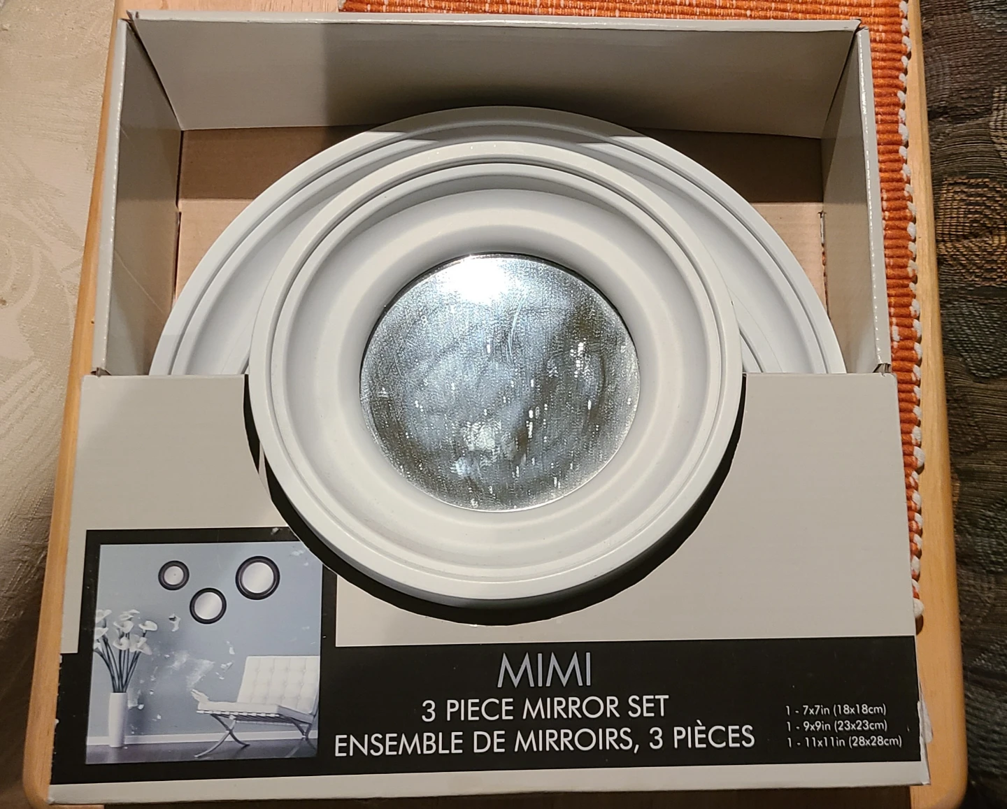 Mimi 3 Piece Round Mirror Set