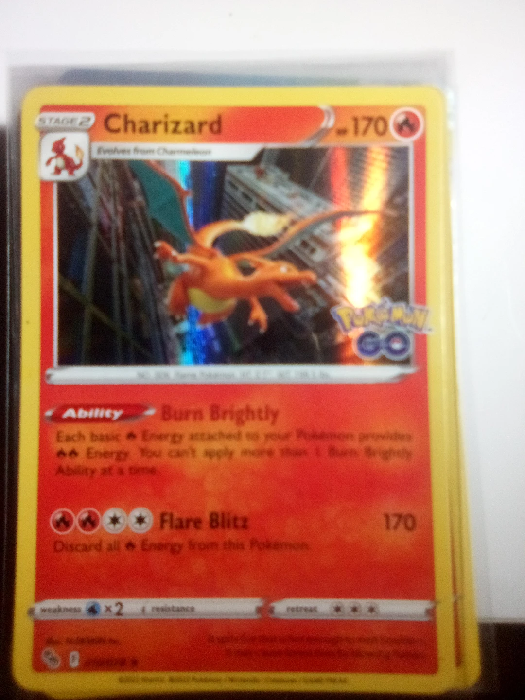 Pokemon GO Charizard Trading Card