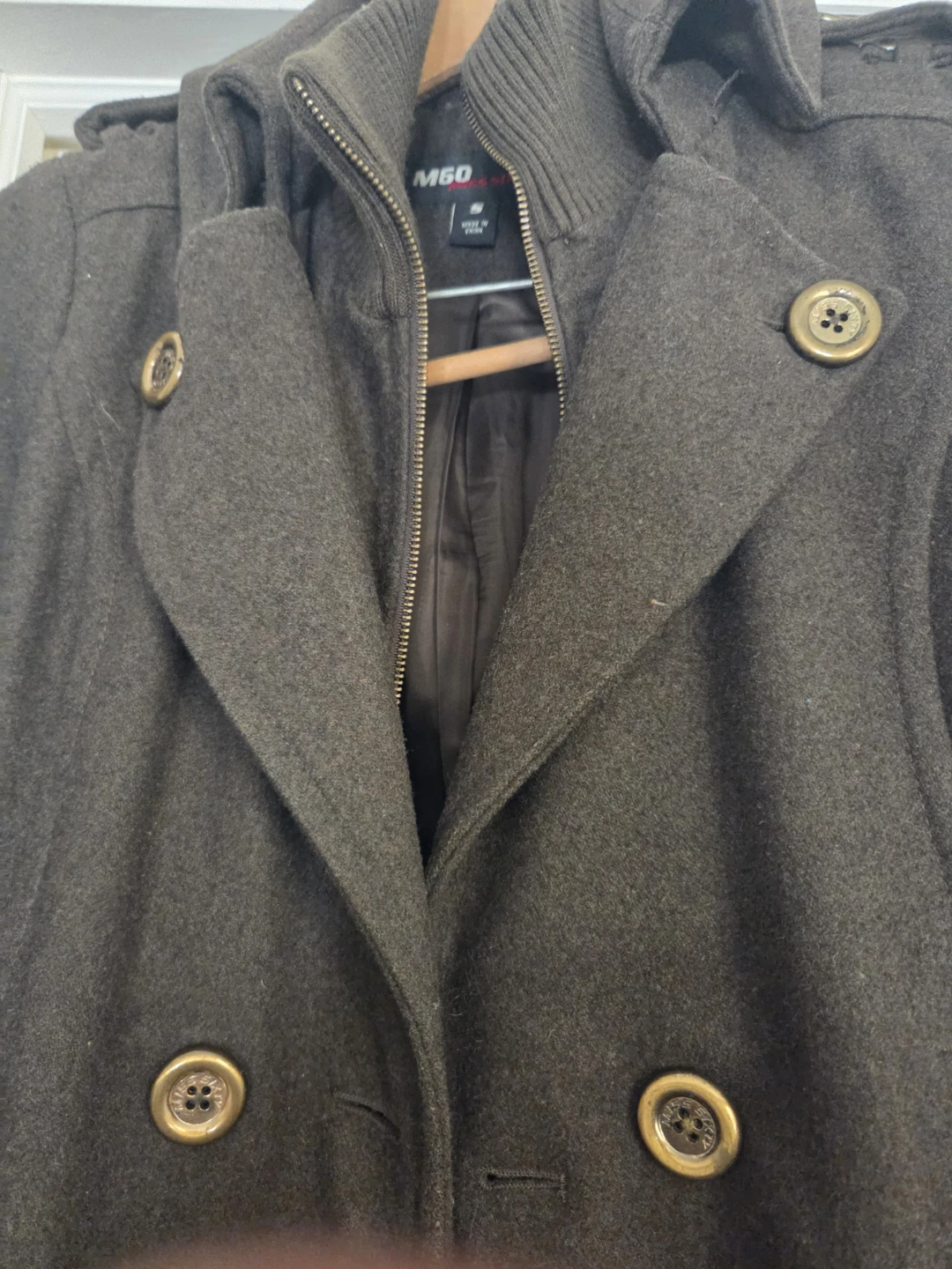 M60 Brown Double Breasted Coat - photo 3