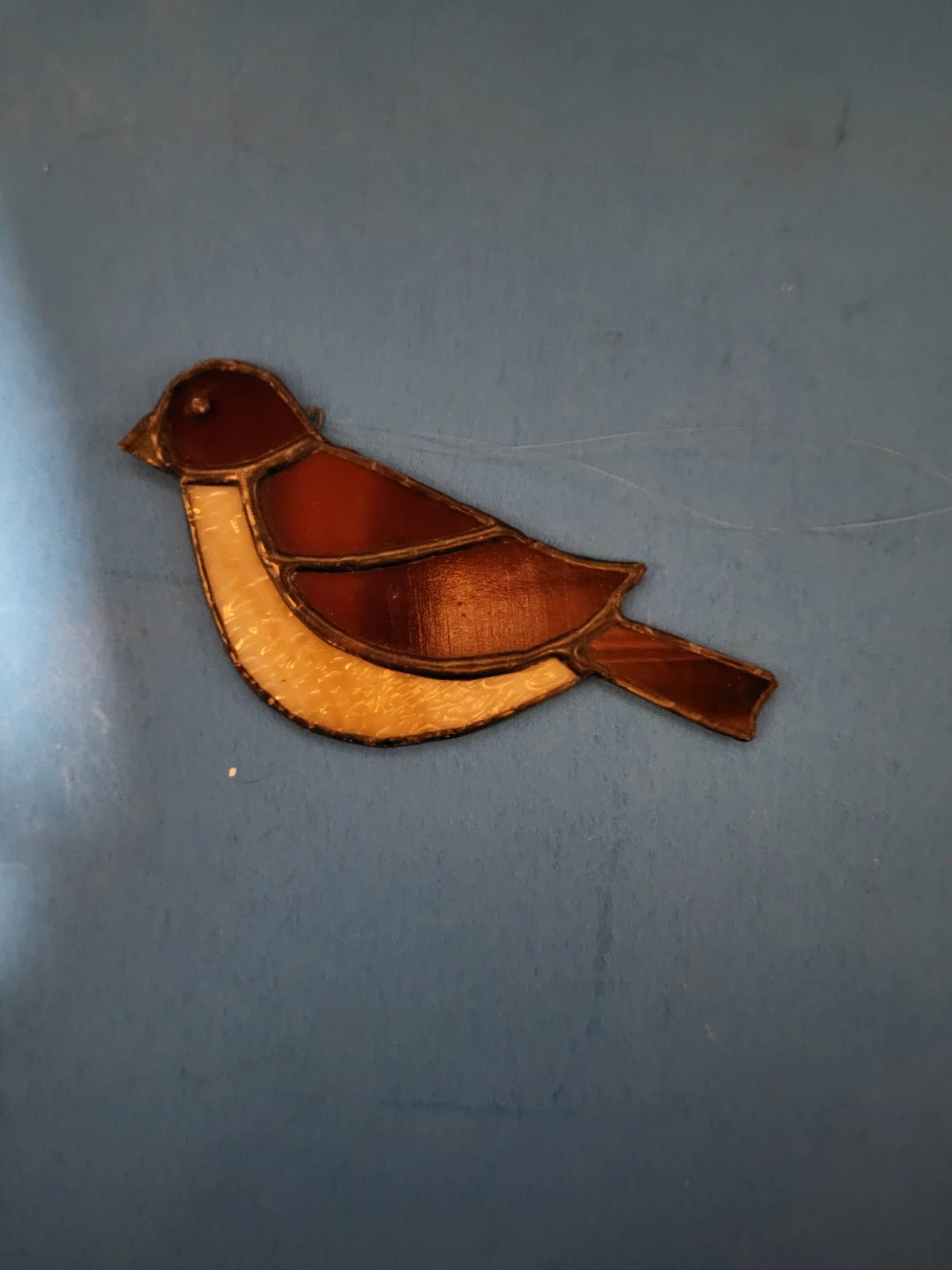 Stained Glass Bird Hanging Ornament