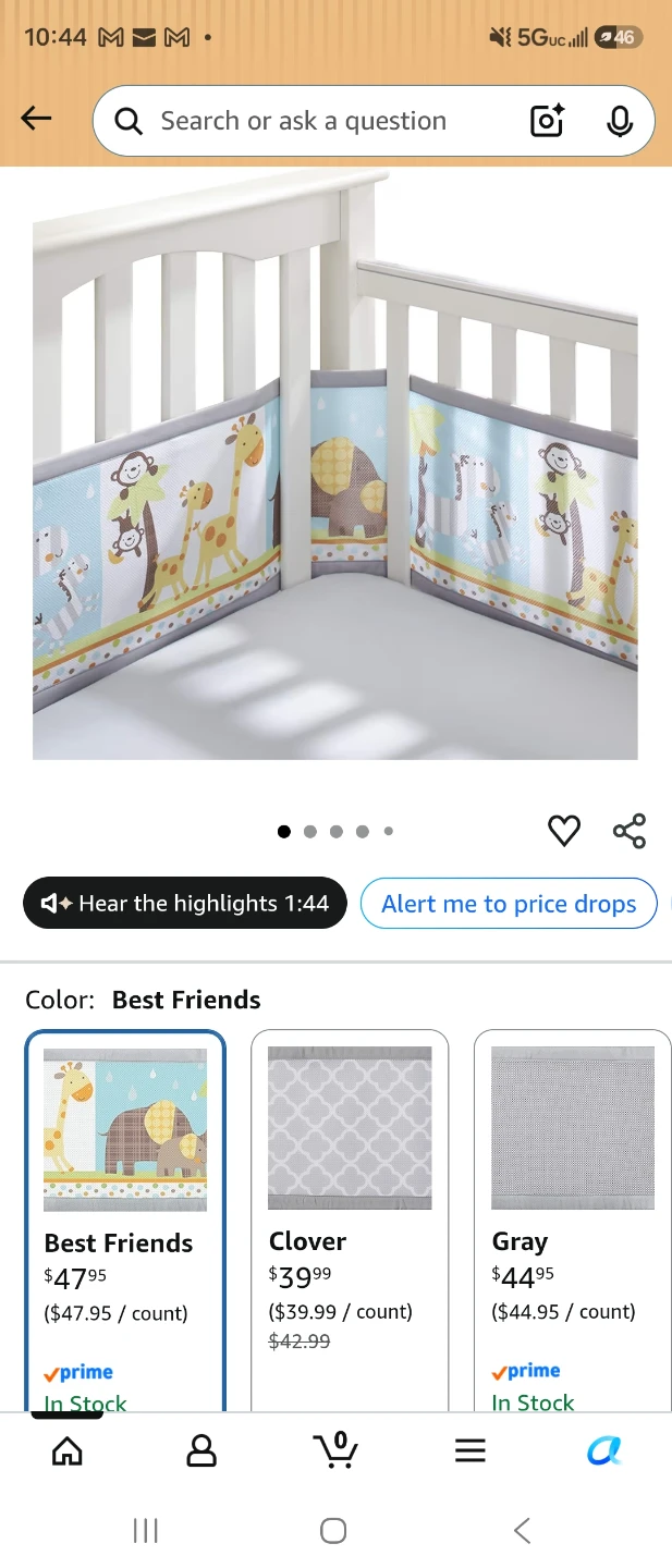 Breathable Mesh Crib Liner Best Friends