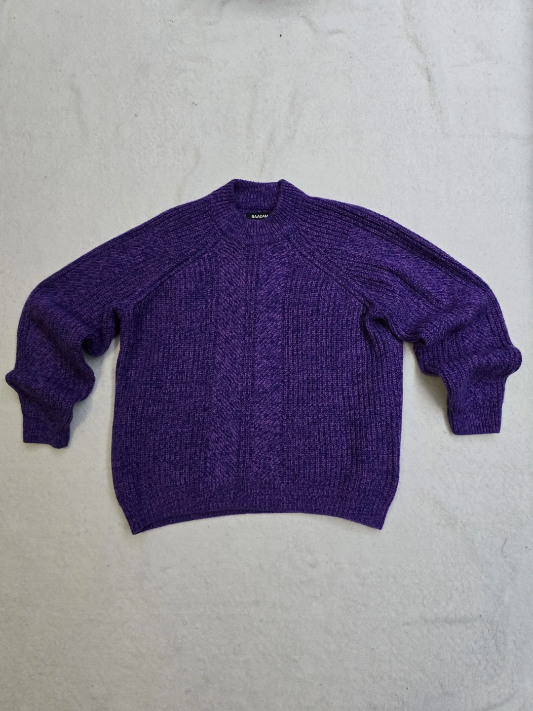 NAADAM Purple Wool Blend Sweater
