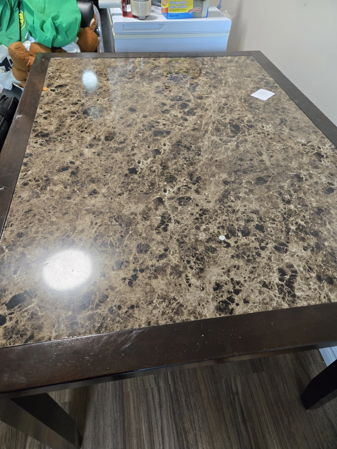 Dining Table with Faux Marble Top - photo 2