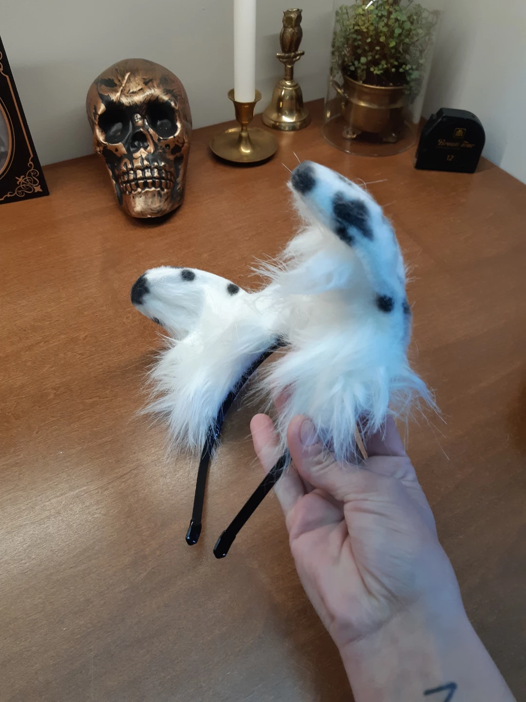 Dalmation puppy dog ear adjustable headband - photo 5