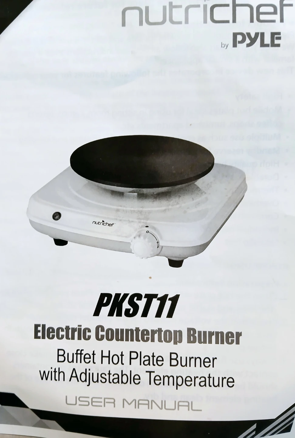 Nutrichef PKST11 Electric Countertop Burner - photo 3