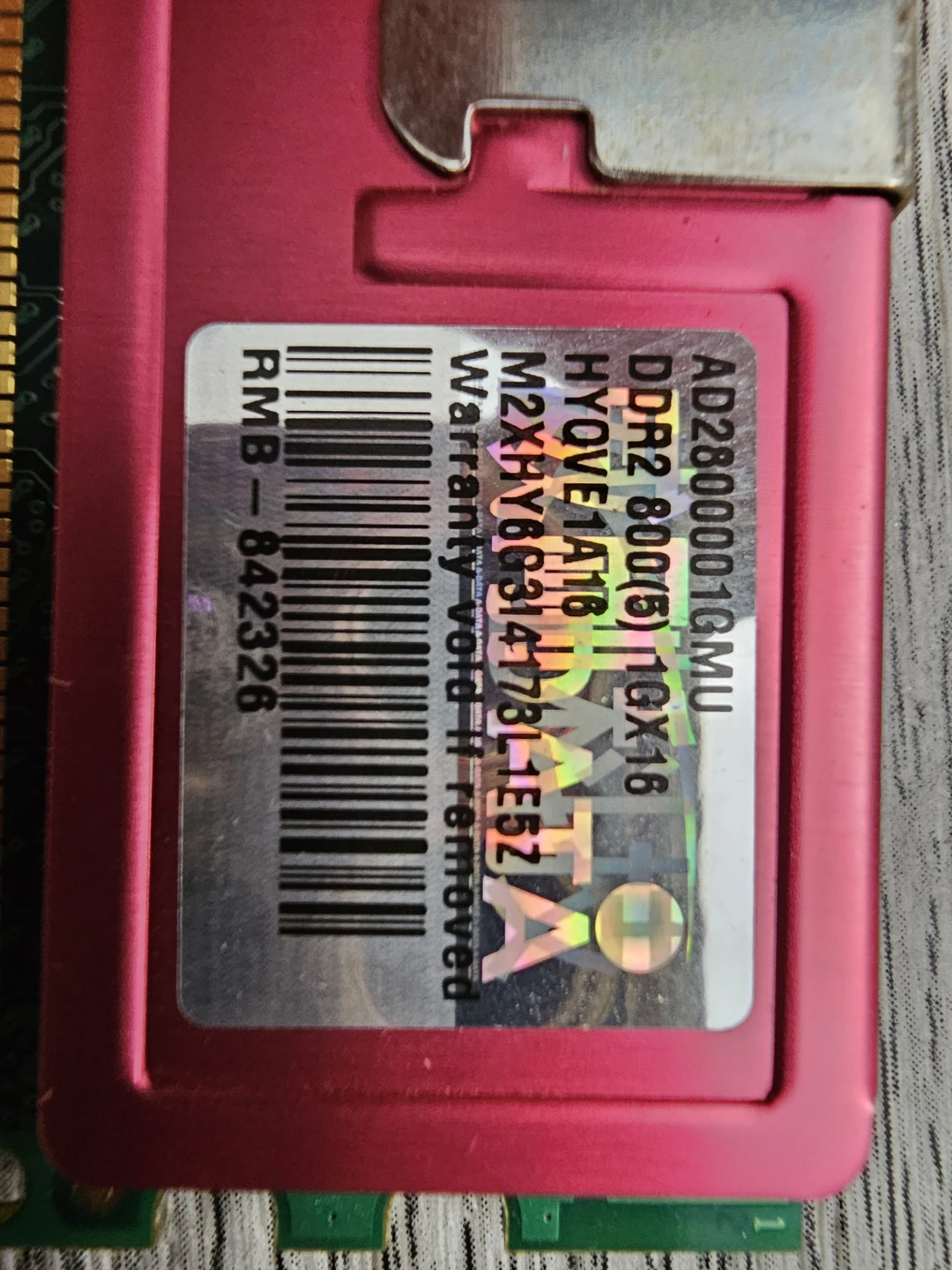 Adata DDR2 800MHz 1GB RAM Modules - photo 2