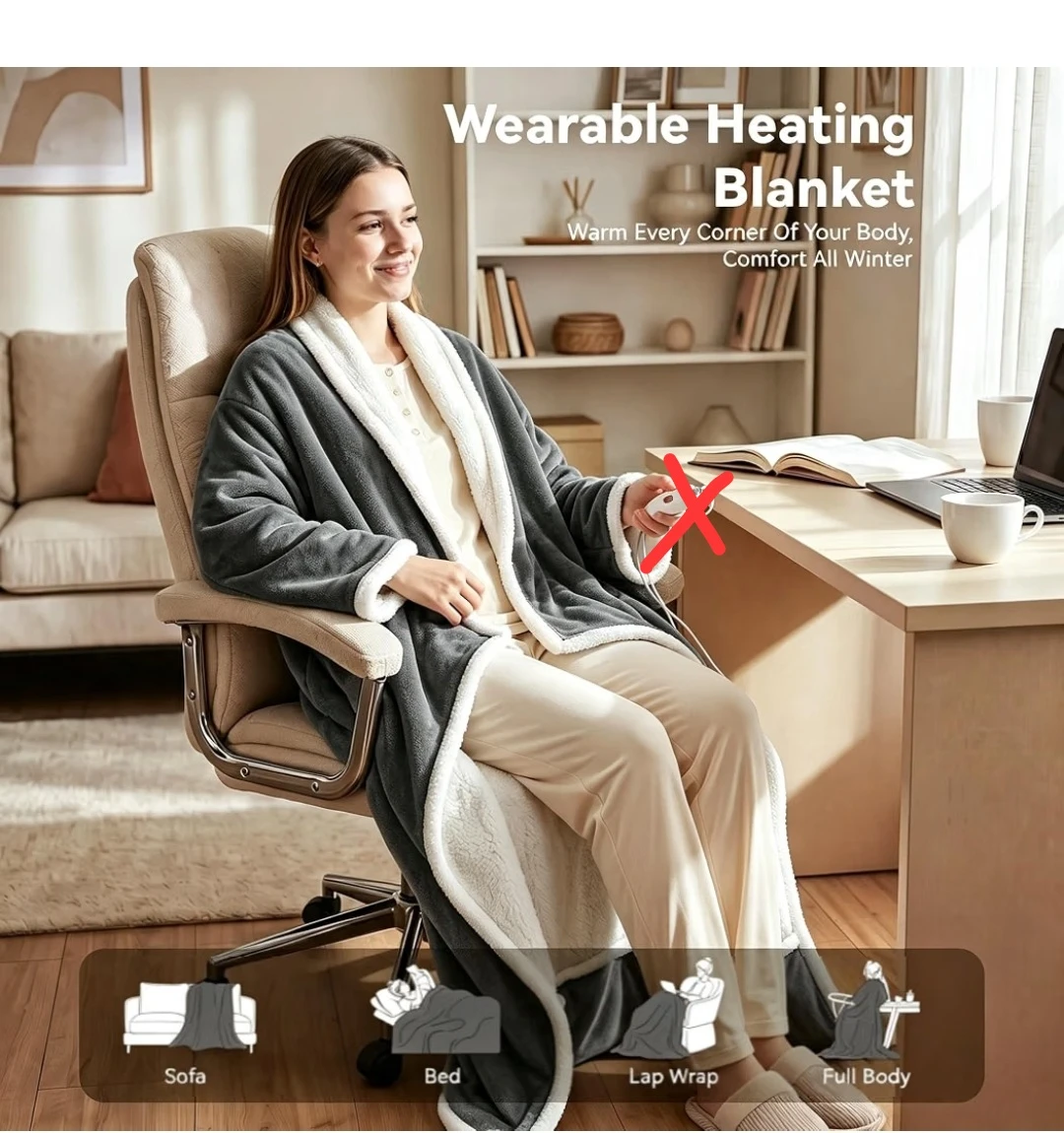 NEW Electric Heated Throw Blanket (Read) - photo 2