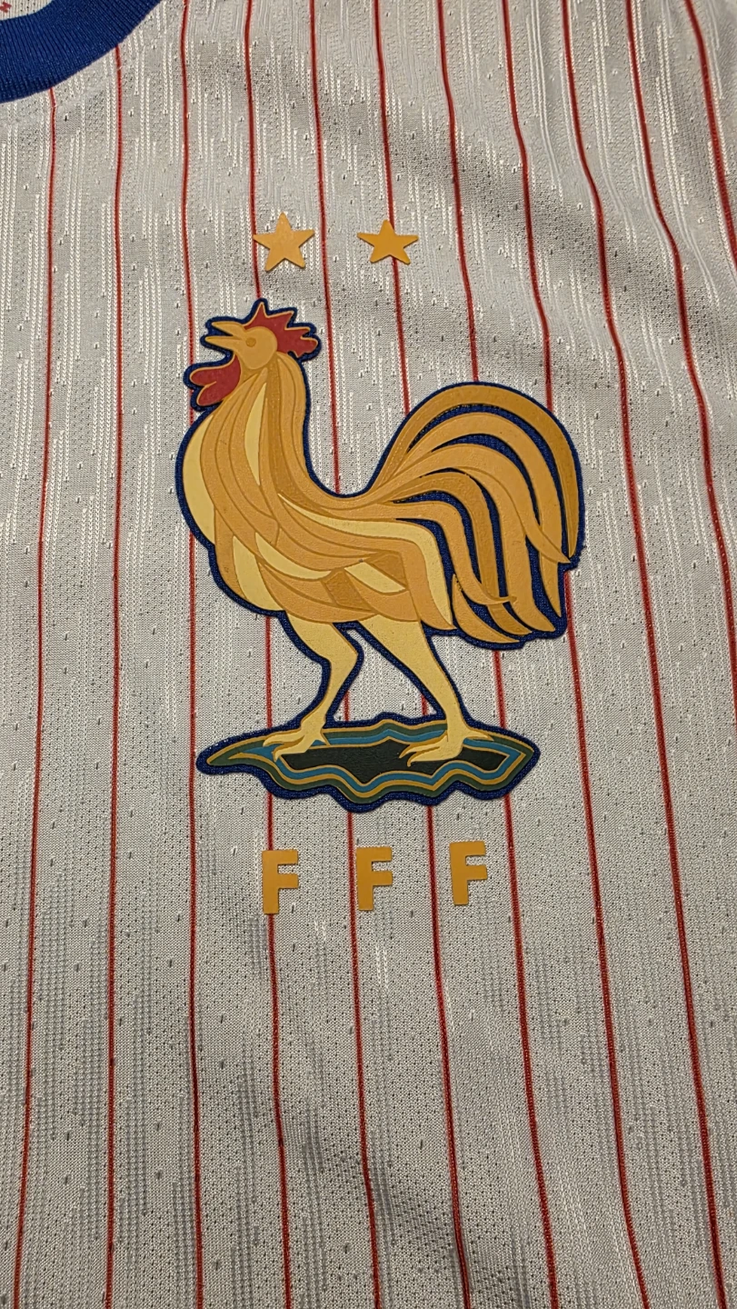 Griezmann #7 France 2024 Jersey in Blue And Red Pinstripes - photo 5