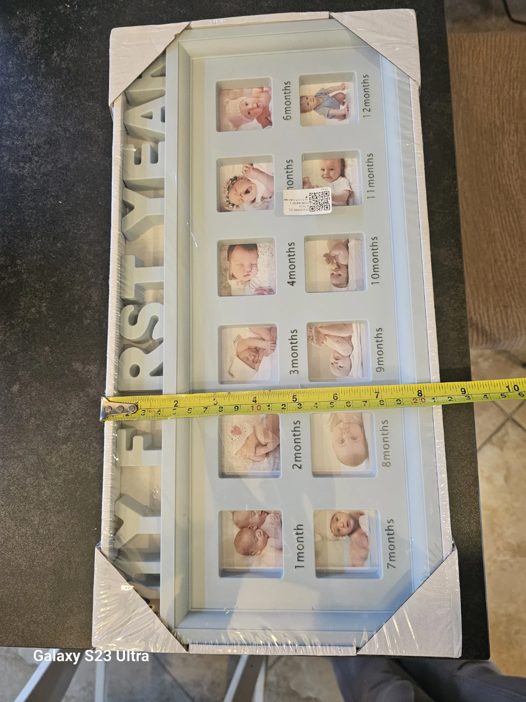 First Year Baby Picture Photo Frame 12 months