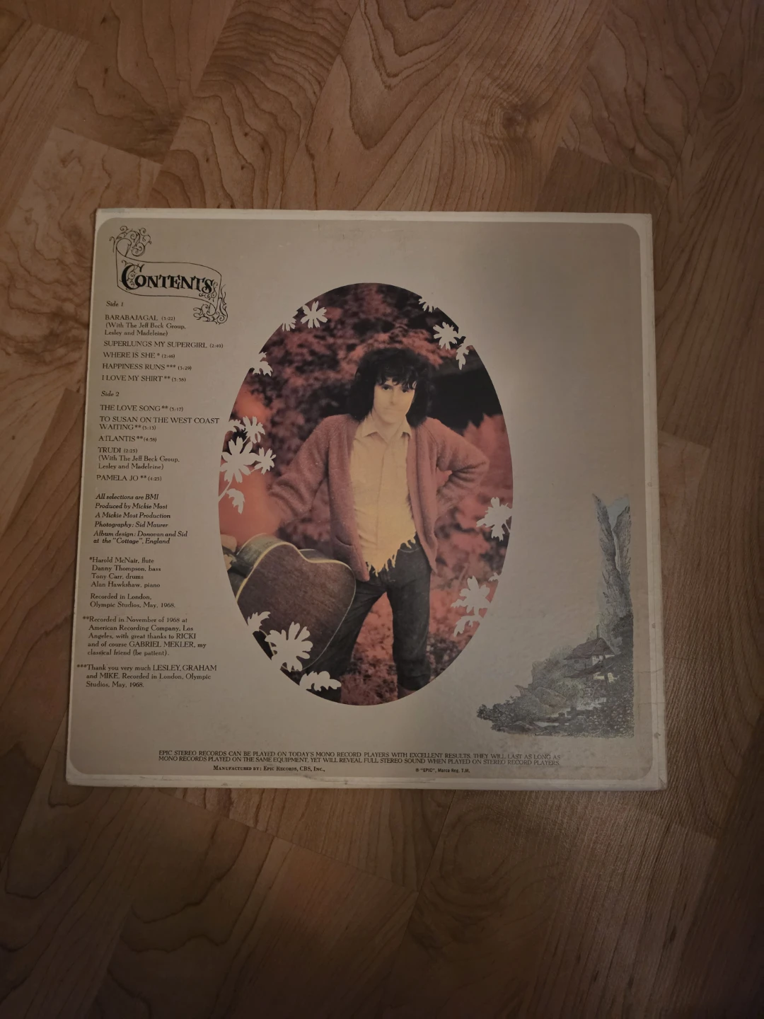 Donovan - Barabajagal Vinyl Record - photo 2