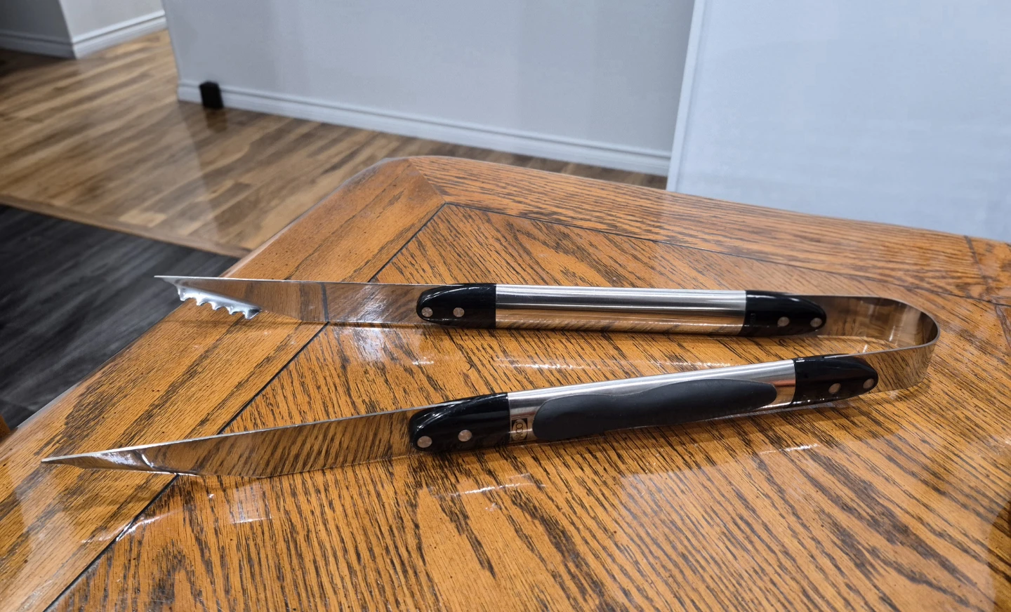 stainless steel HAYCO 18.5" BBQ Tongs.