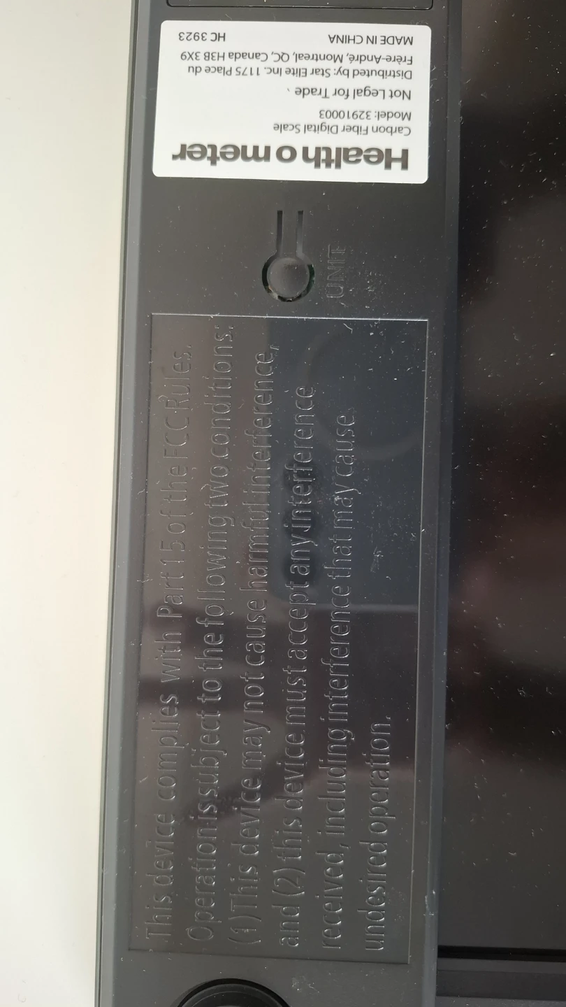 Health o meter Carbon Fiber Digital Scale - photo 3