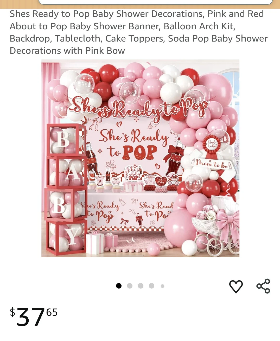 She's ready to pop baby shower package