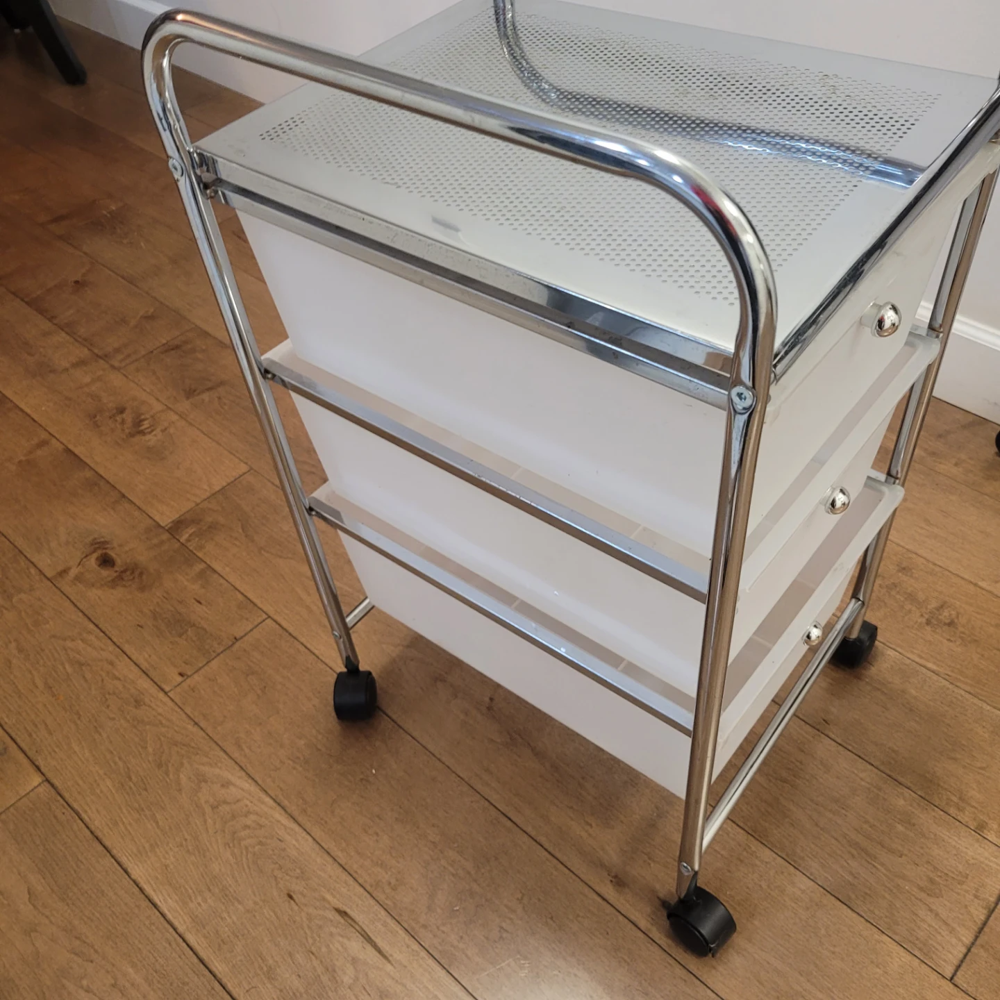 3-Drawer Chrome UTILITY  Cart-ART CRAFT ORGANISER - photo 2