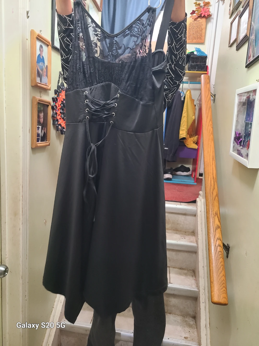 Dressfo Black Lace Corset Style Dress