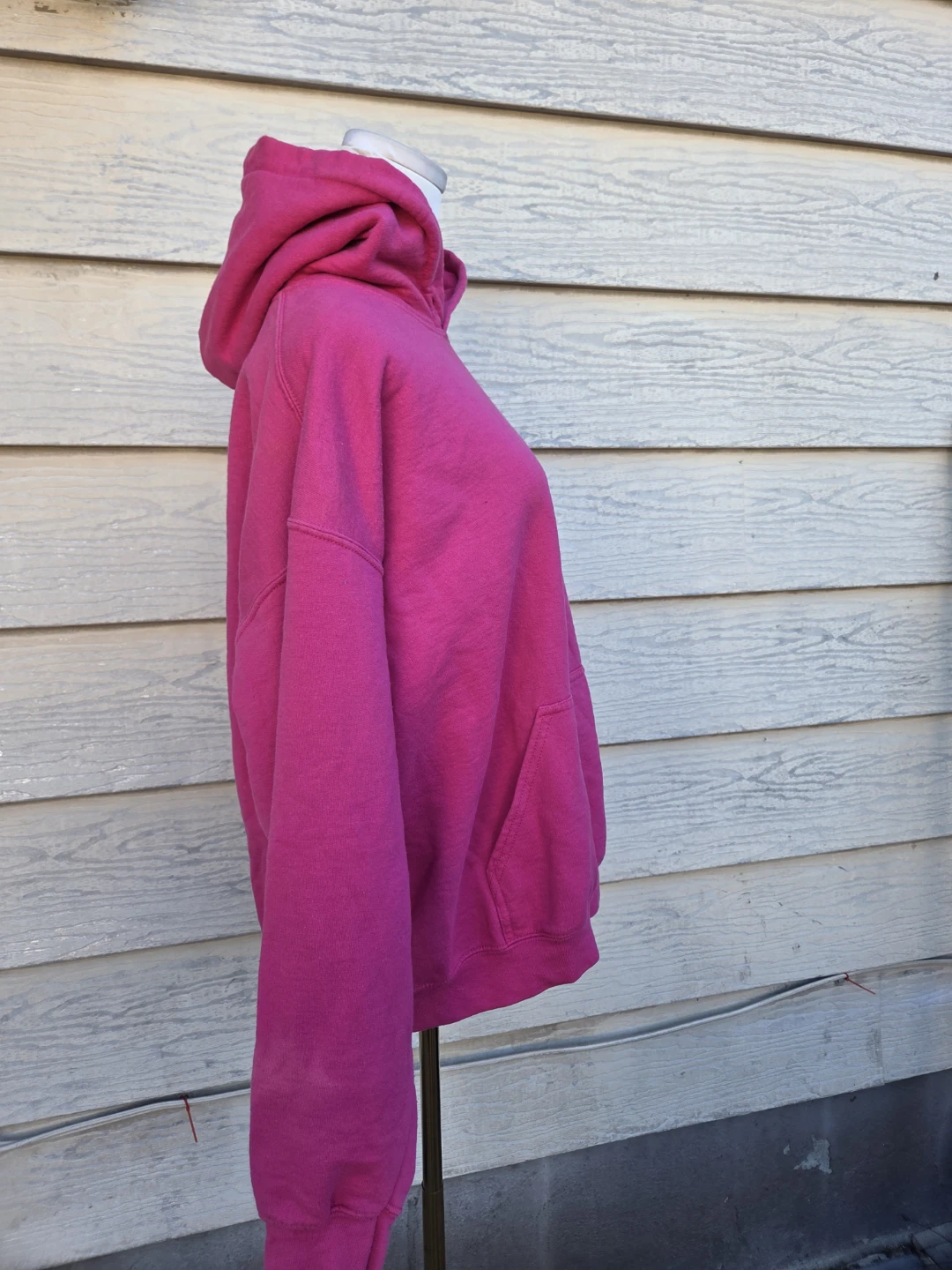 Bright Pink Hooded Sweatshirt - photo 2