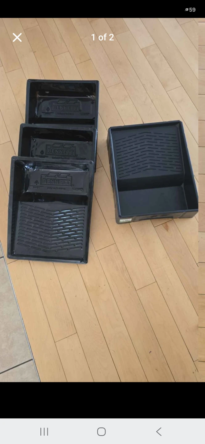 Bennett Paint Trays and Paint Brushes Set - photo 2