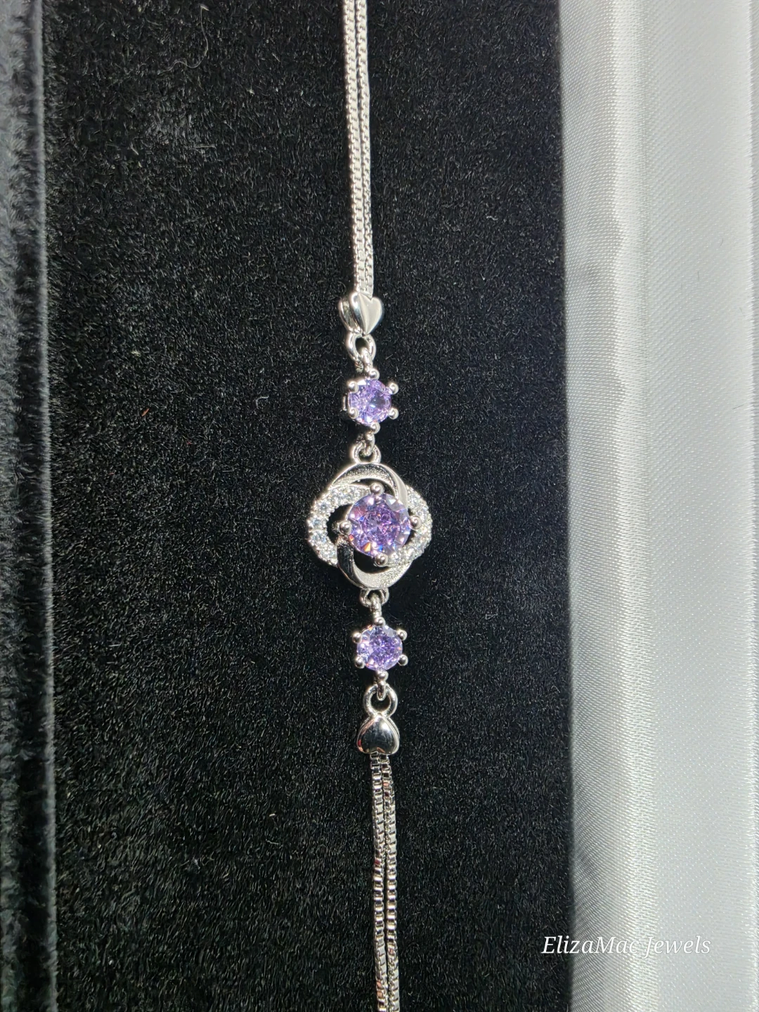 ElizaMac Jewels Purple moissanite  Bracelet - photo 3