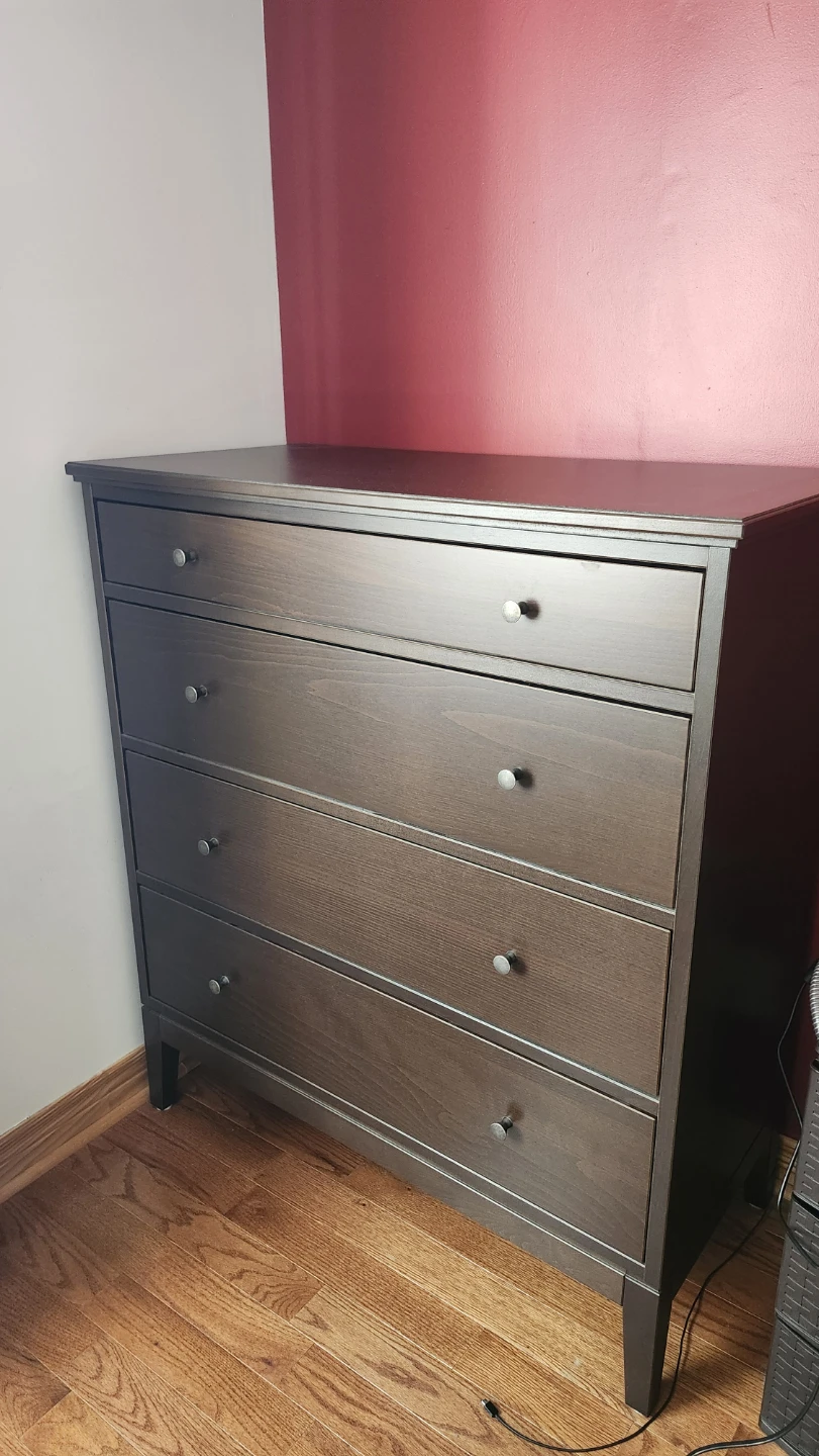 Dark Brown 4-Drawer Dresser - photo 2