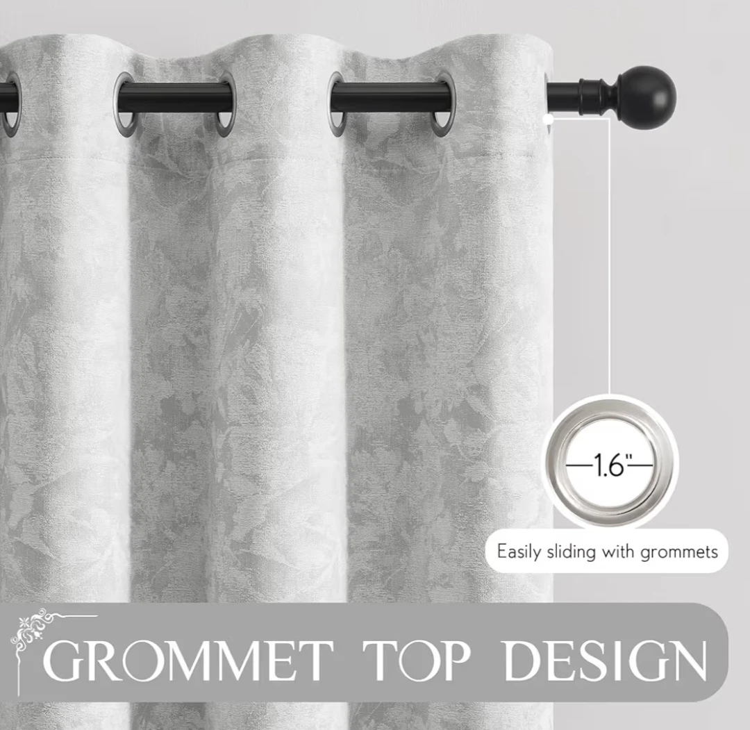 Downton Manor Blackout Curtains - 4 Panels - photo 4