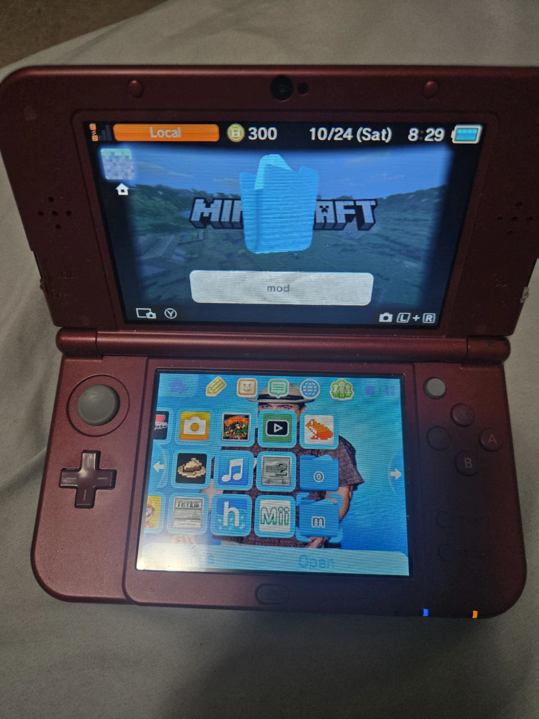 New Nintendo 3DS XL Red Modded - photo 3