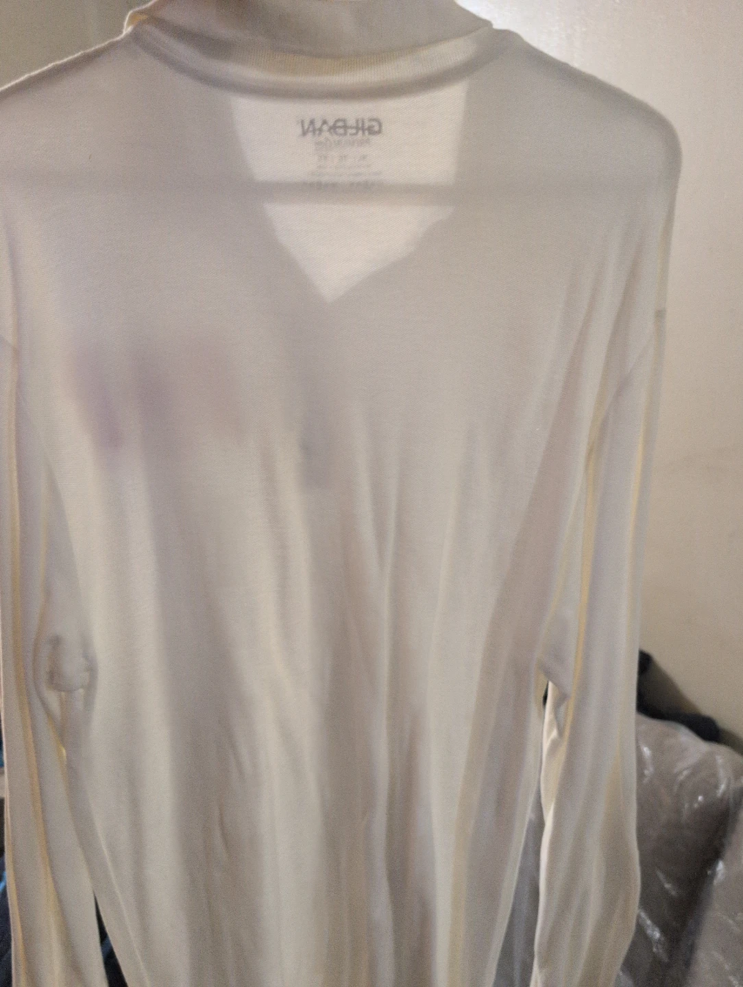 Gildan Niagara Falls Long Sleeve Polo Shirt - White - photo 2