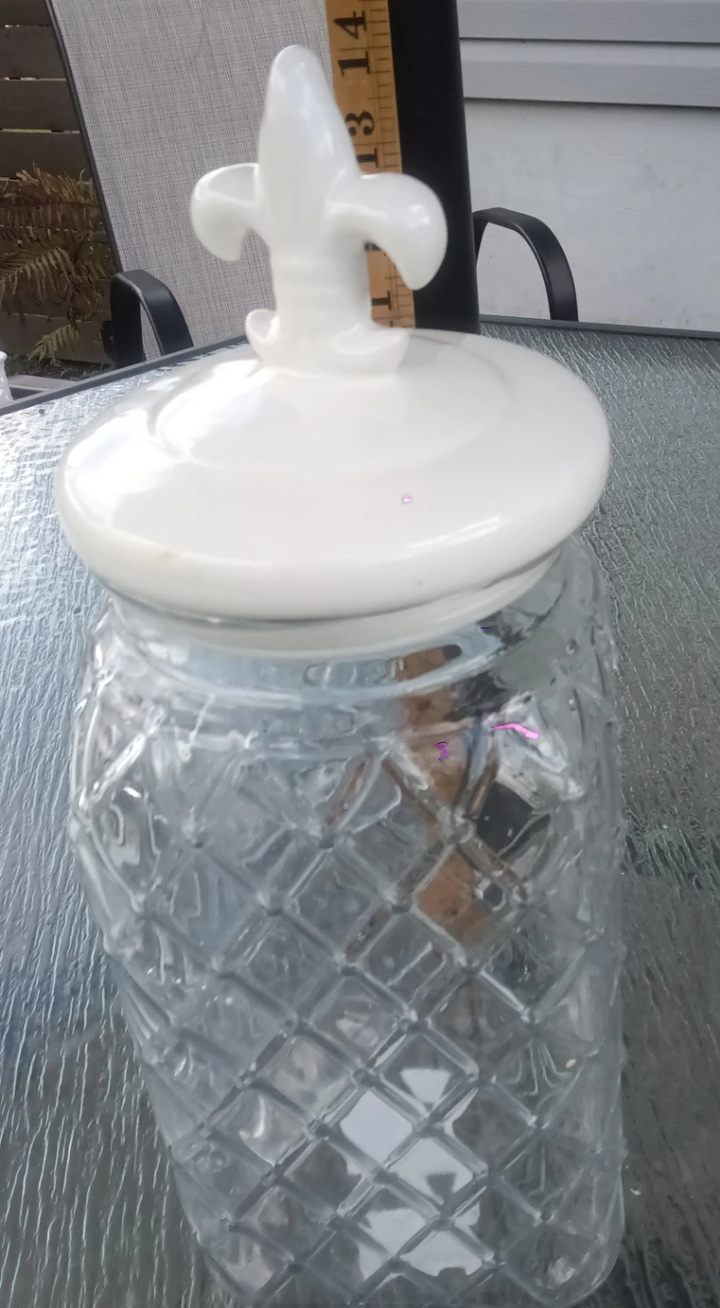 Bowring Decorative Glass Jar with Lid - photo 3
