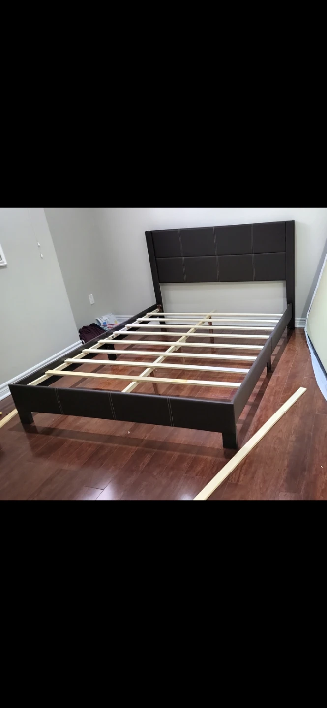Free Bed Frame, Queen size, everything on curbside.