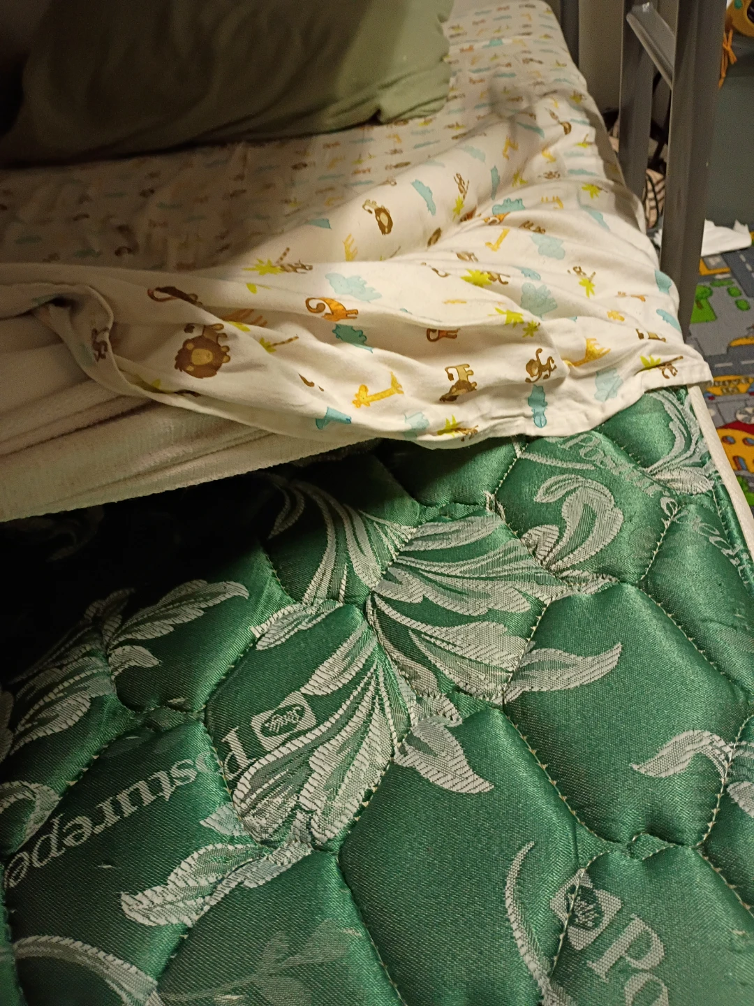 Grey Metal Bunk Bed with 1 Mattresses - photo 3