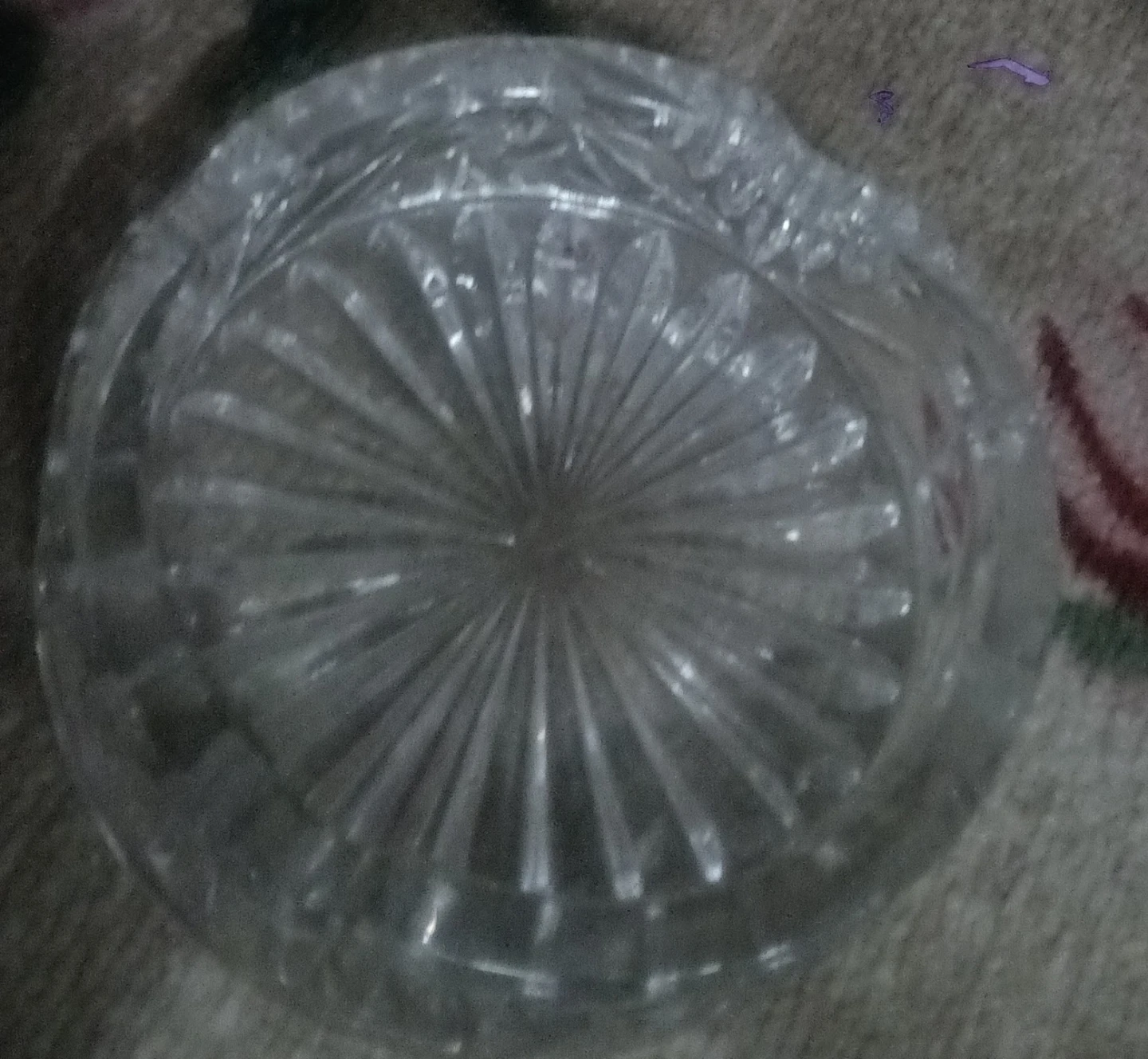 Clear Cut Glass Ashtray - photo 4
