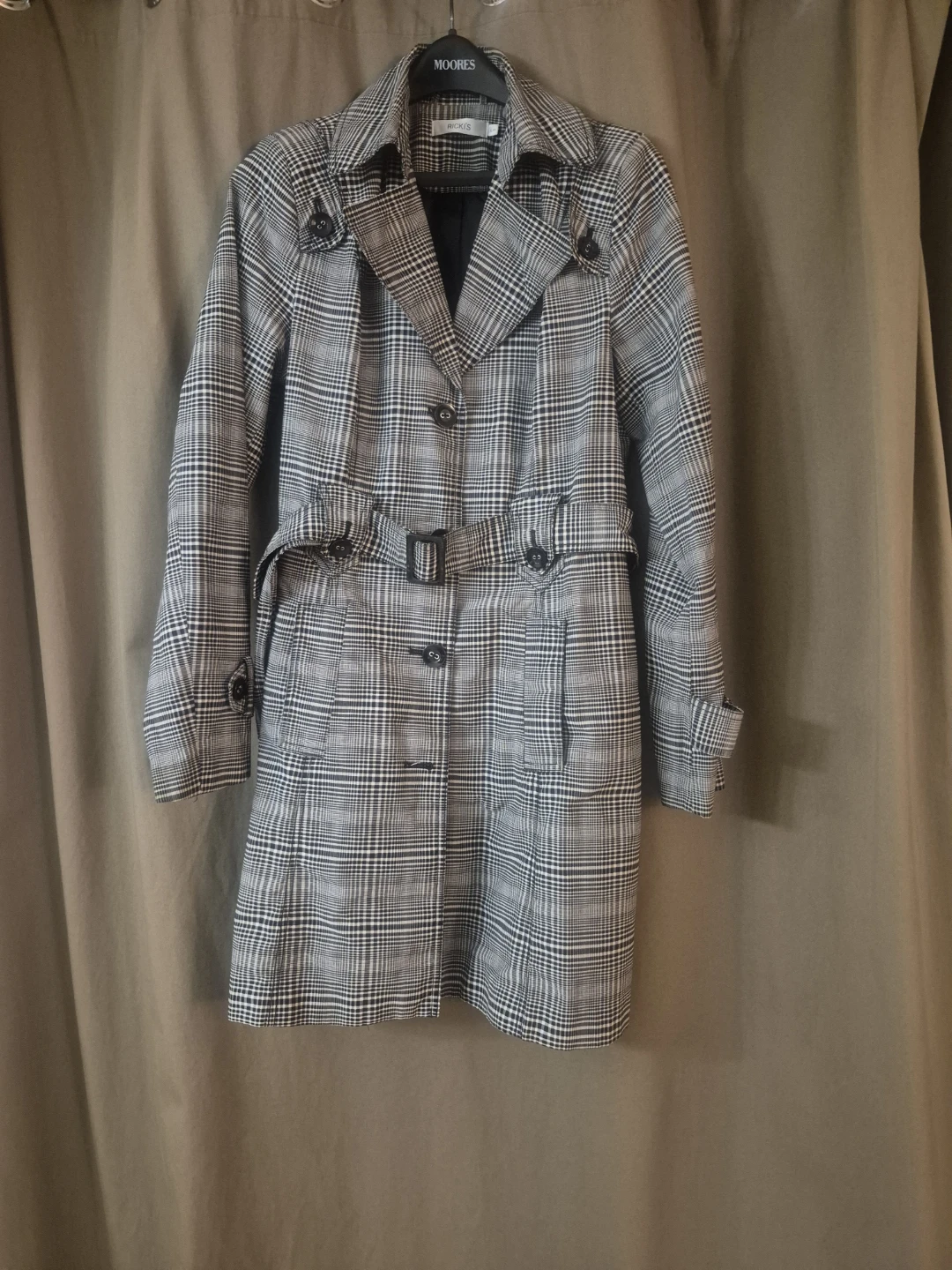 Ricki's Plaid Trench Coat - photo 2