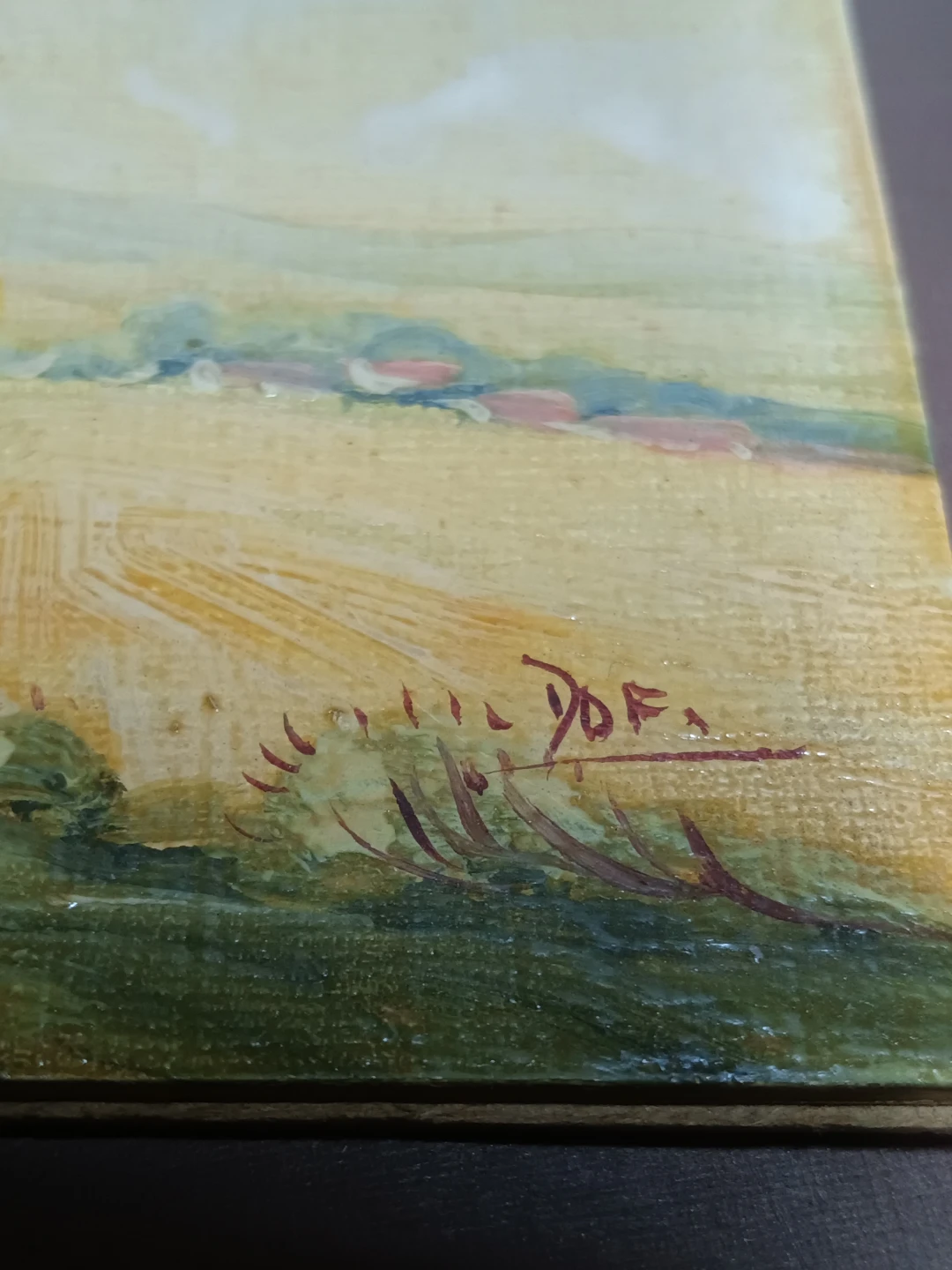 Original Landscape Oil Painting on Board - photo 3