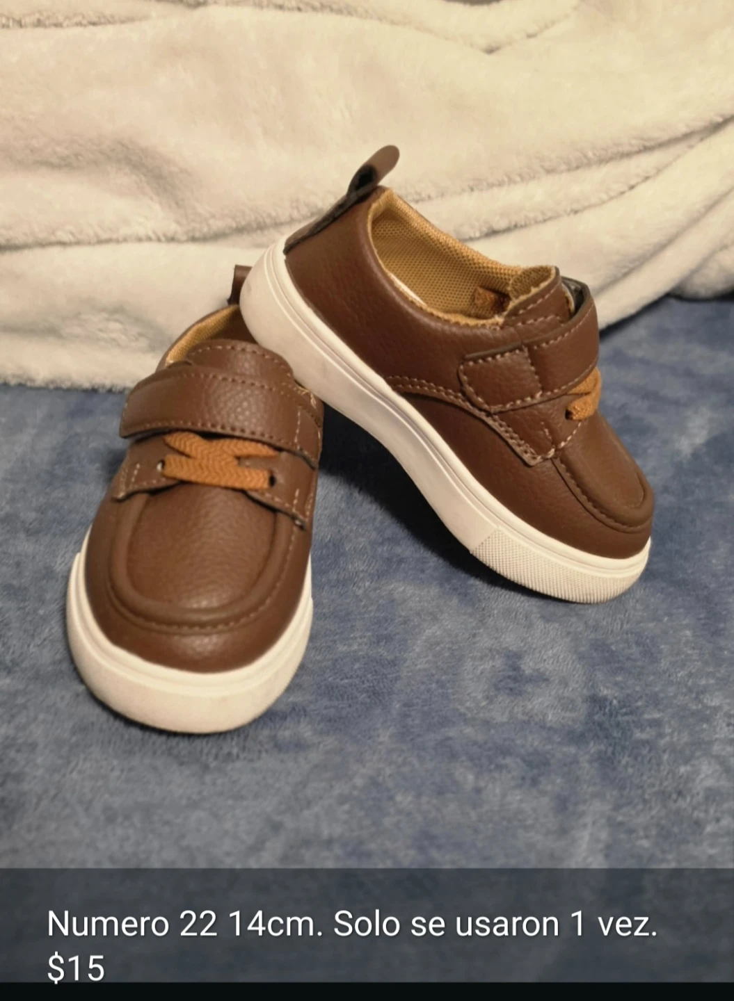 Toddler Brown Slip-on Shoes Size 22