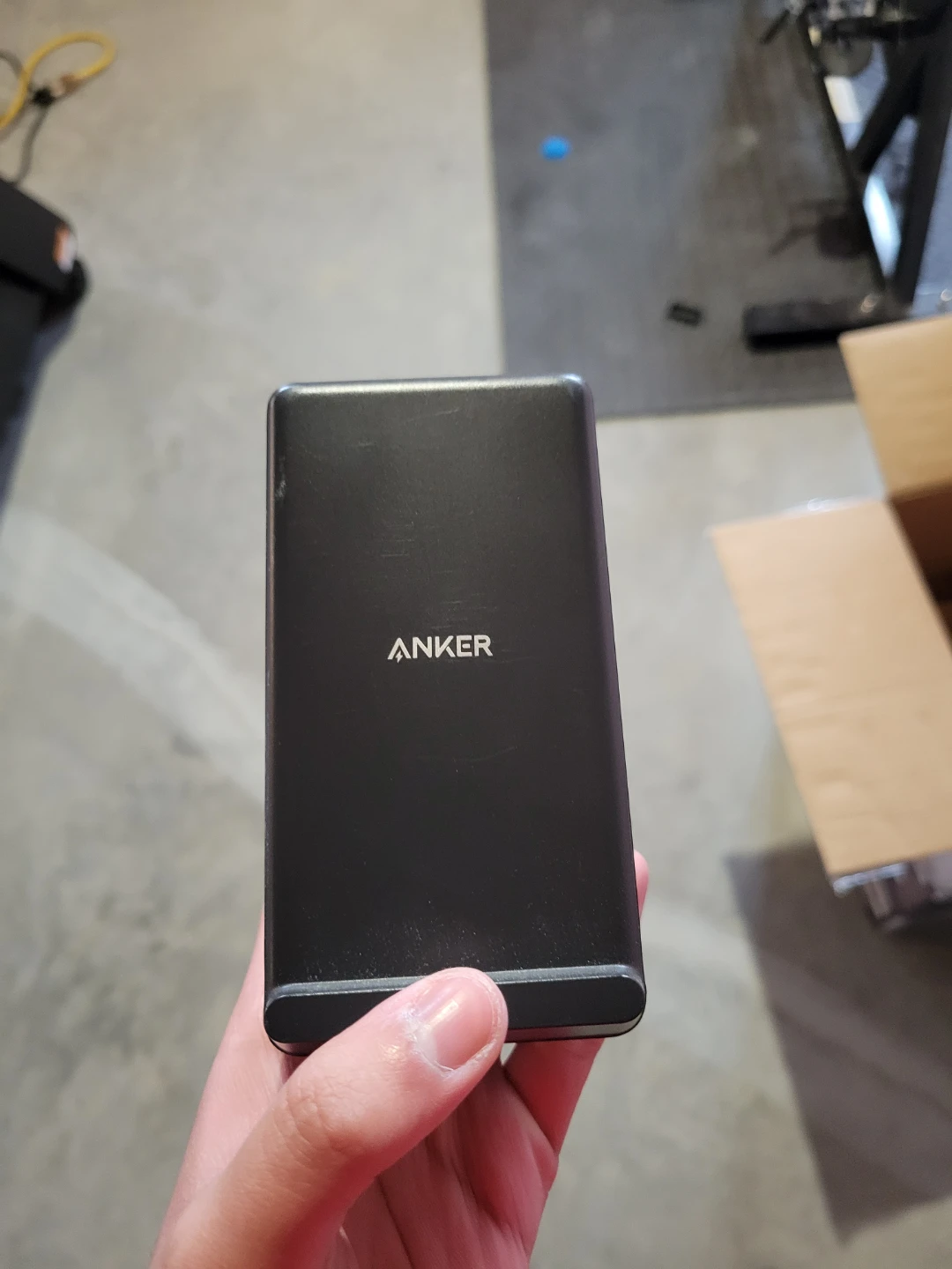 Anker wireless propped up phone charger