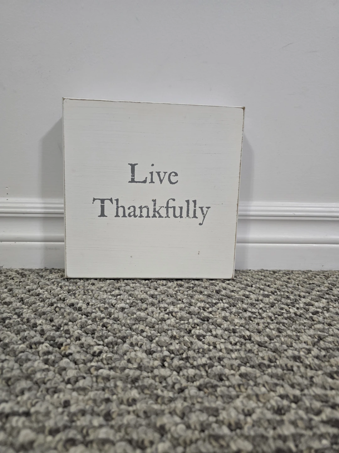 Live Thankfully Wood Block Sign - photo 2