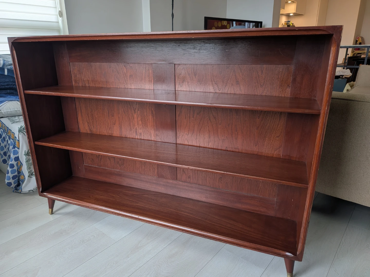 Move out sale: Mid-Century Modern Wooden Bookshelf