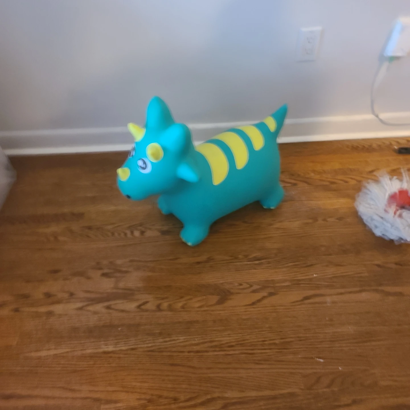 Inflatable Triceratops Hopper Toy