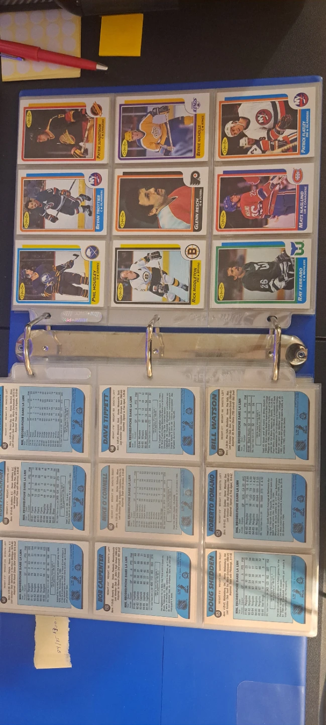 84-85 and 86-87 opc hockey complete sets - photo 4