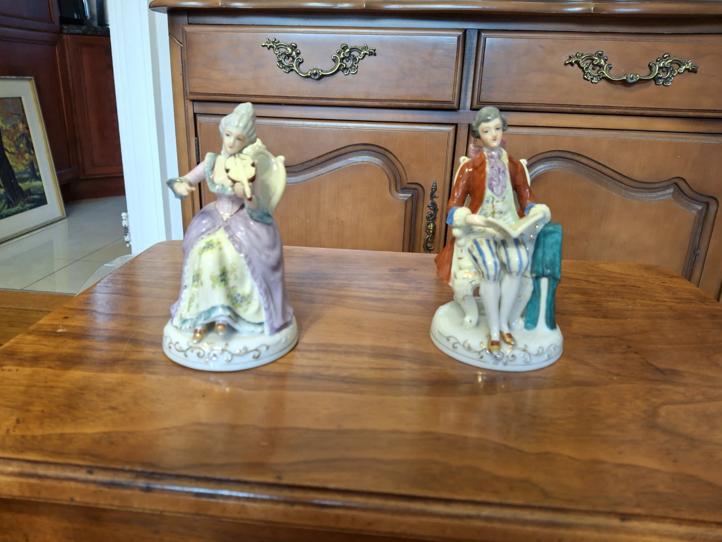 Vintage Porcelain Couple Figurines