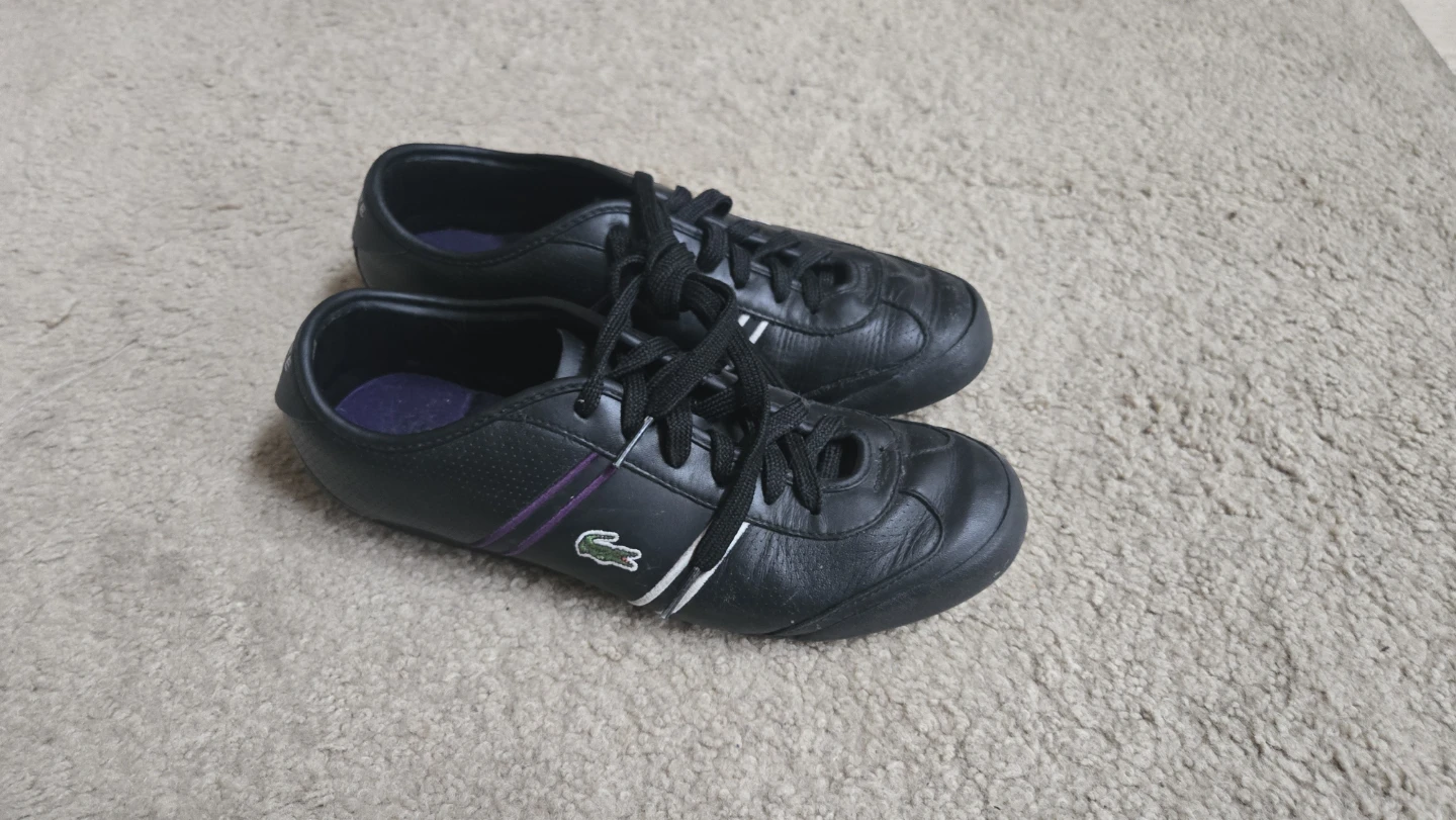 Lacoste shoes black women's
