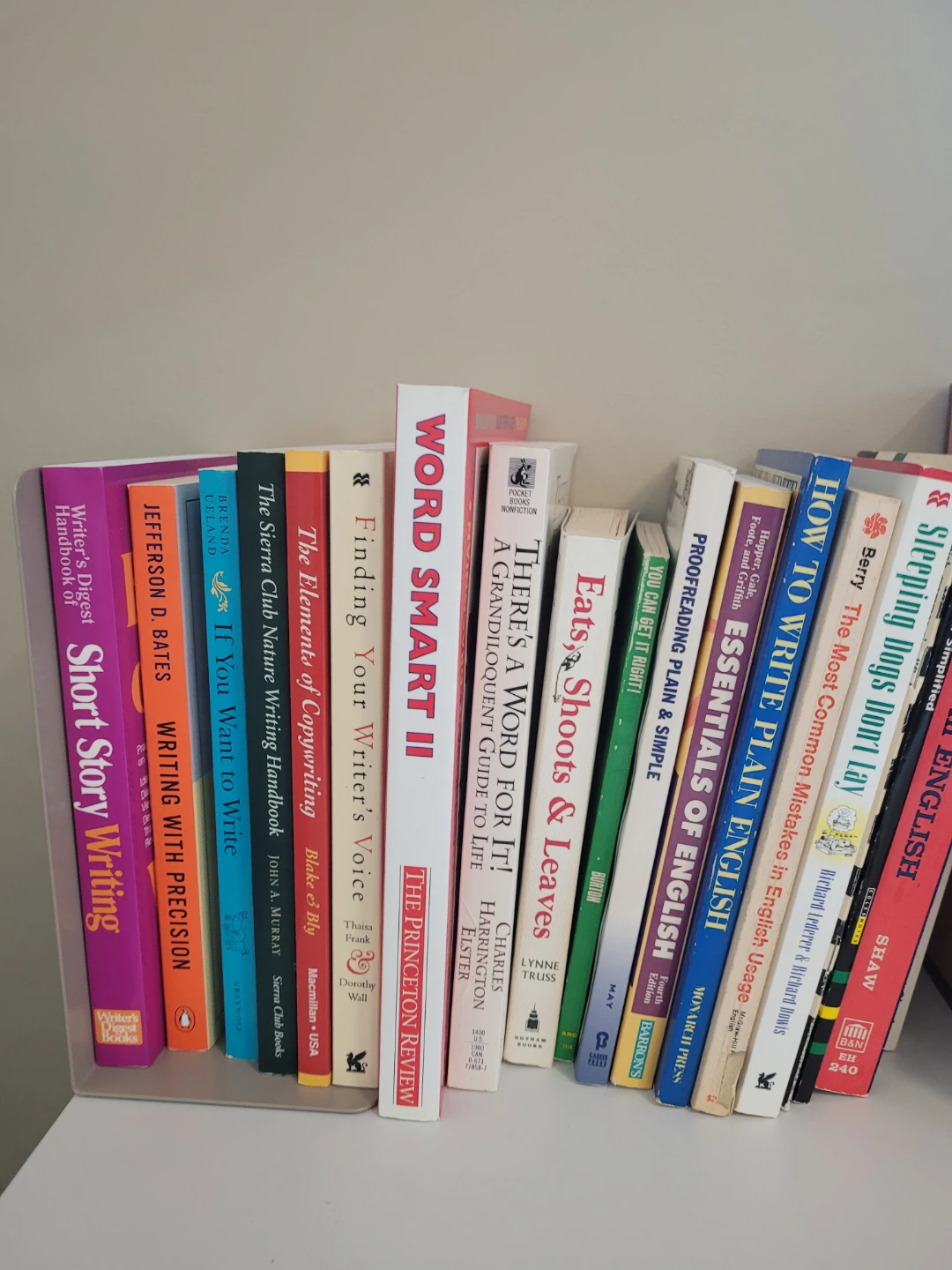 Books on writing, editing