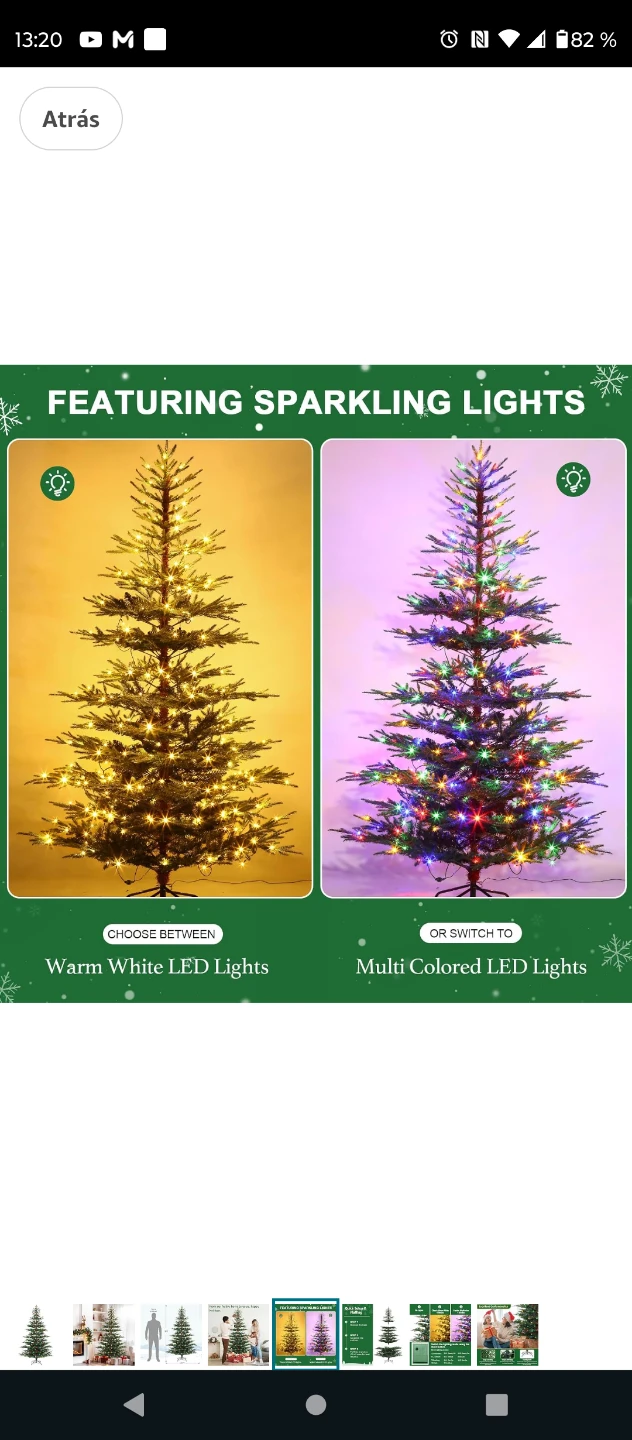 Artificial Christmas Tree with LED Lights - photo 4