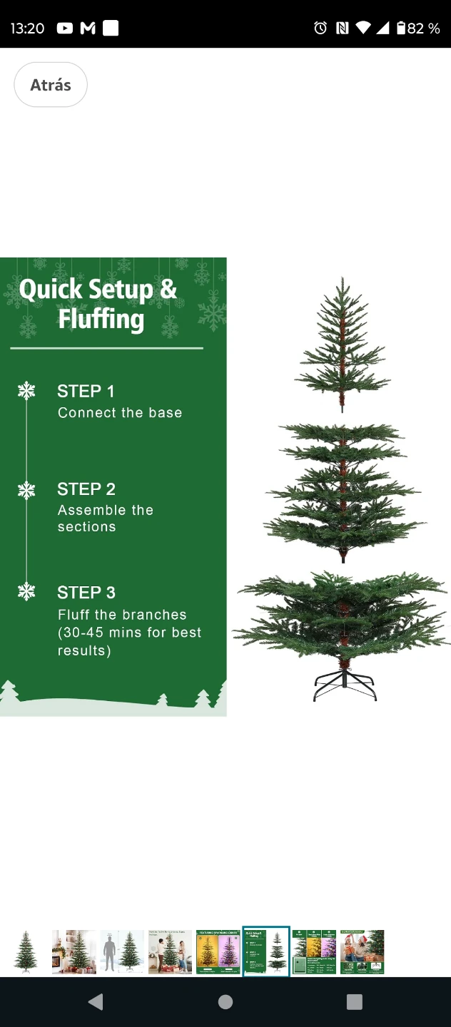 Artificial Christmas Tree with LED Lights - photo 5