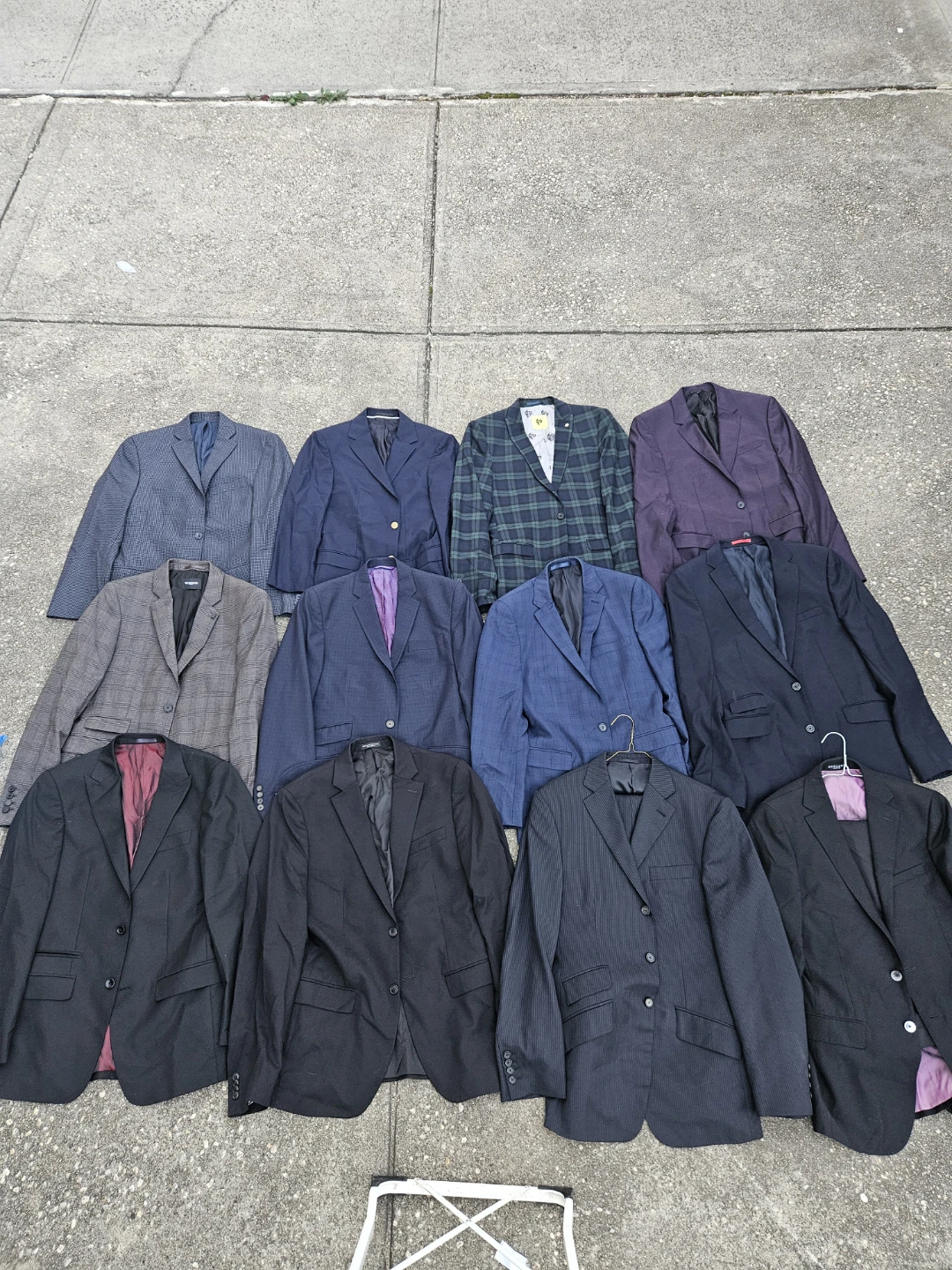10 mens used brand name wool jackets and 2 suits size 38R